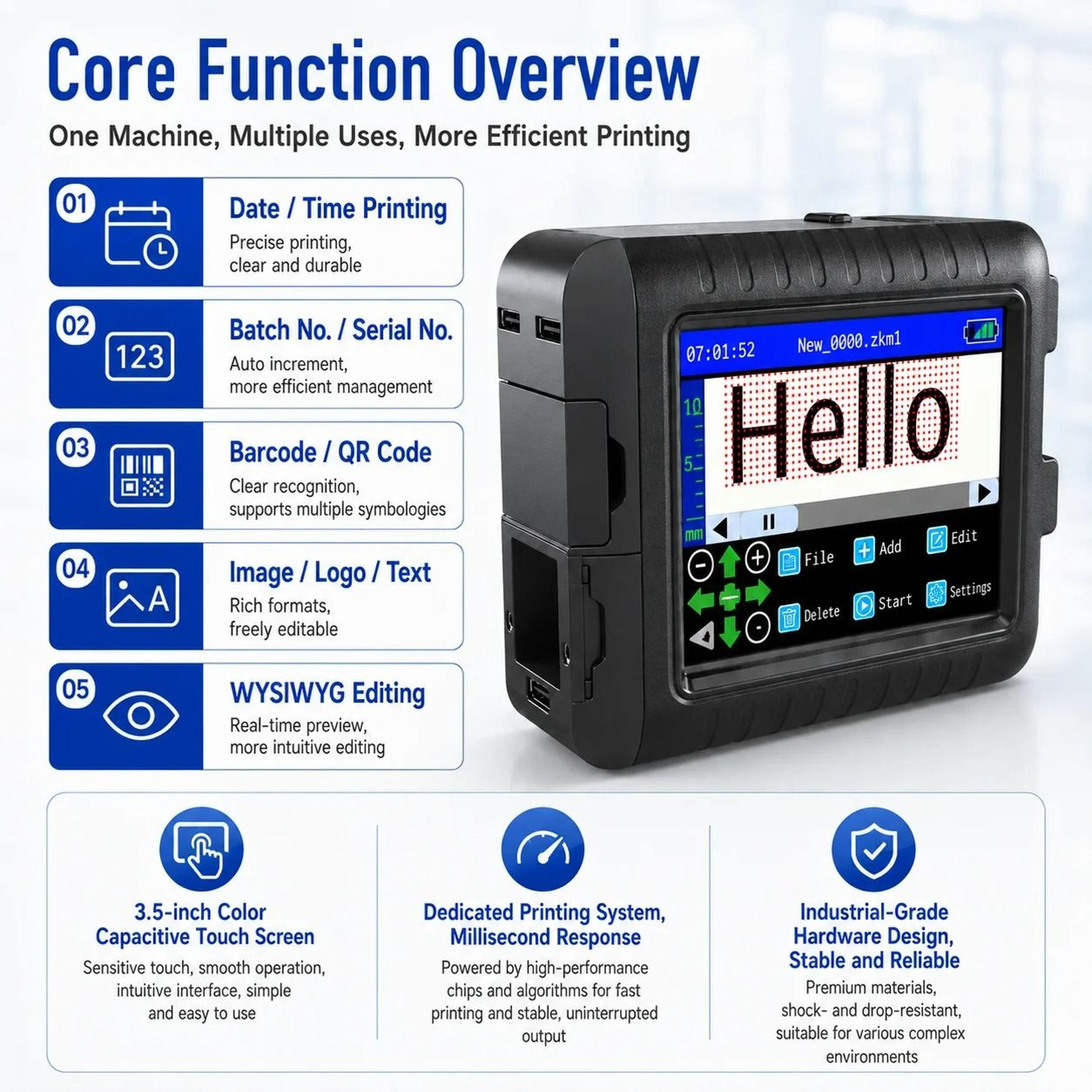 Faith Portable Handheld Inkjet Coding Printer 2