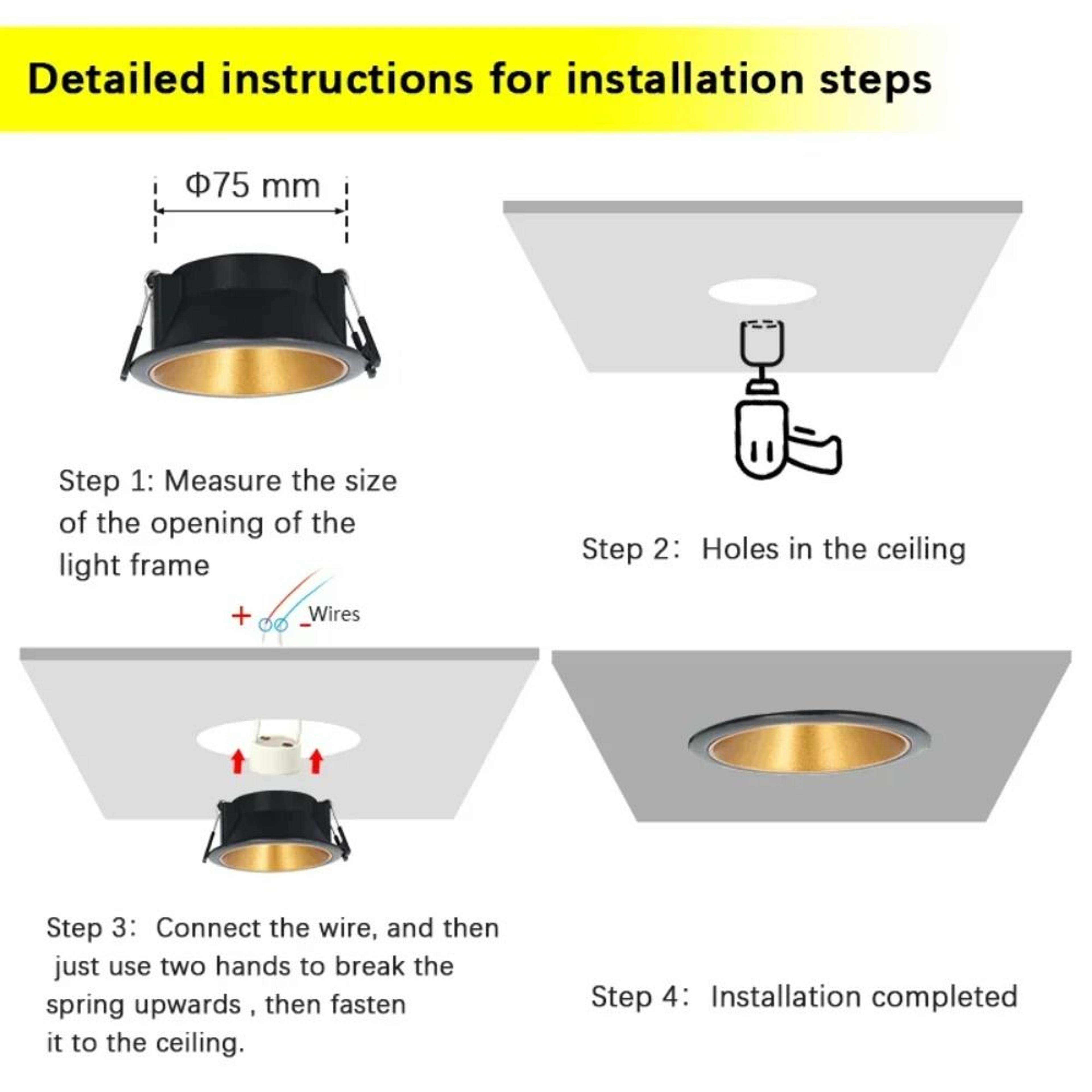 Recessed Spotlight Housing Trim Rings 5
