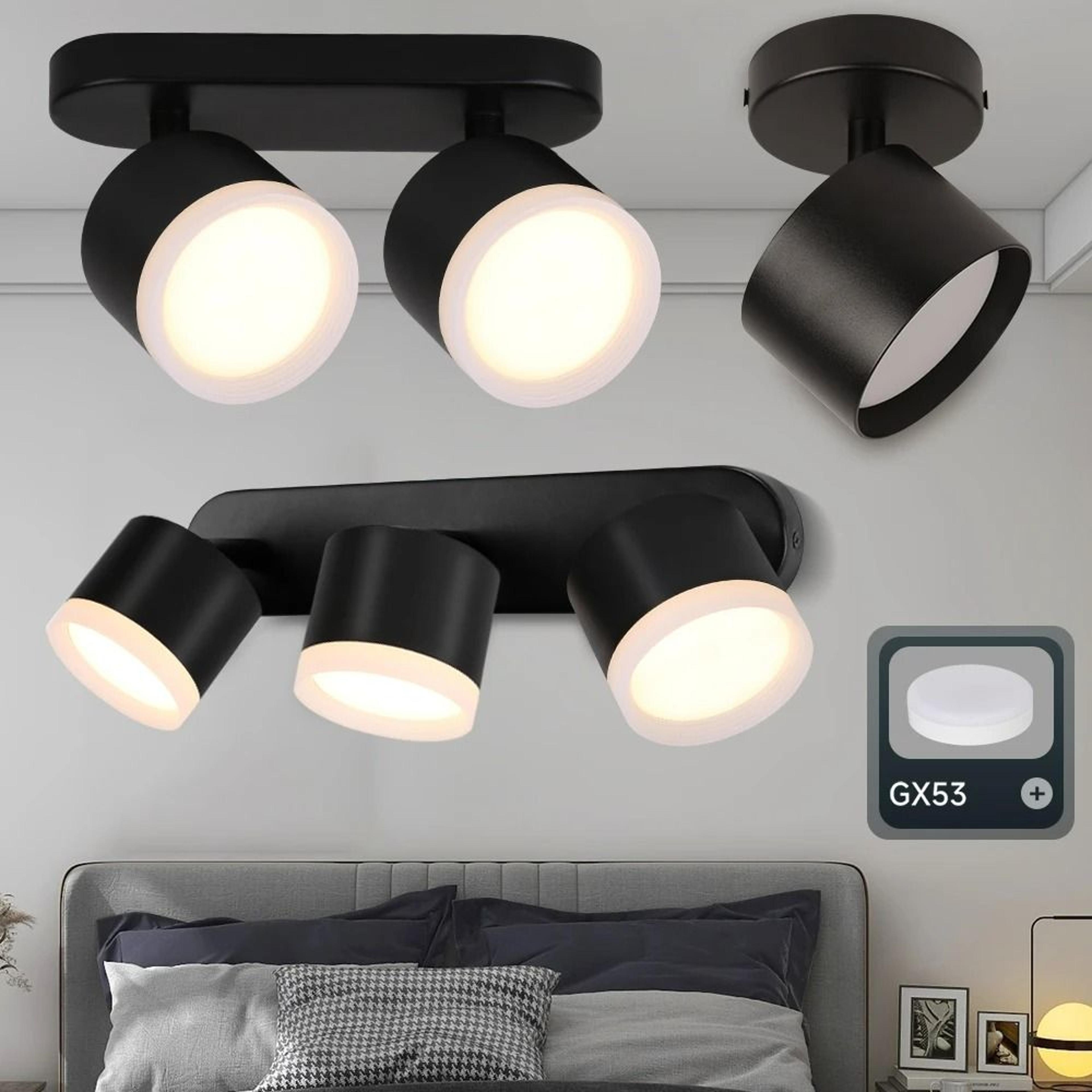 rotatable gx53 multi head ceiling spotlights