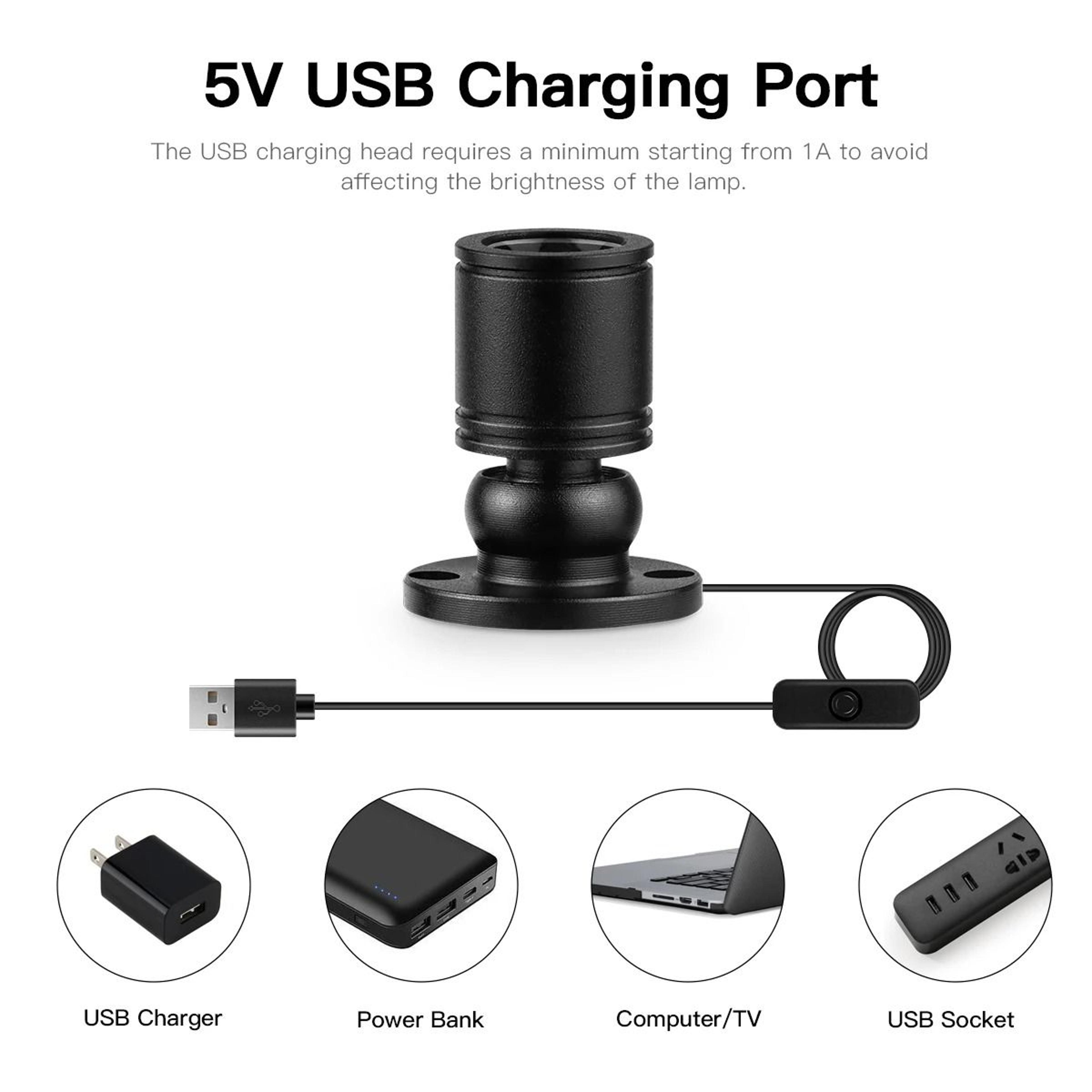 PrismSpot USB Rotatable Mini Spotlight 3