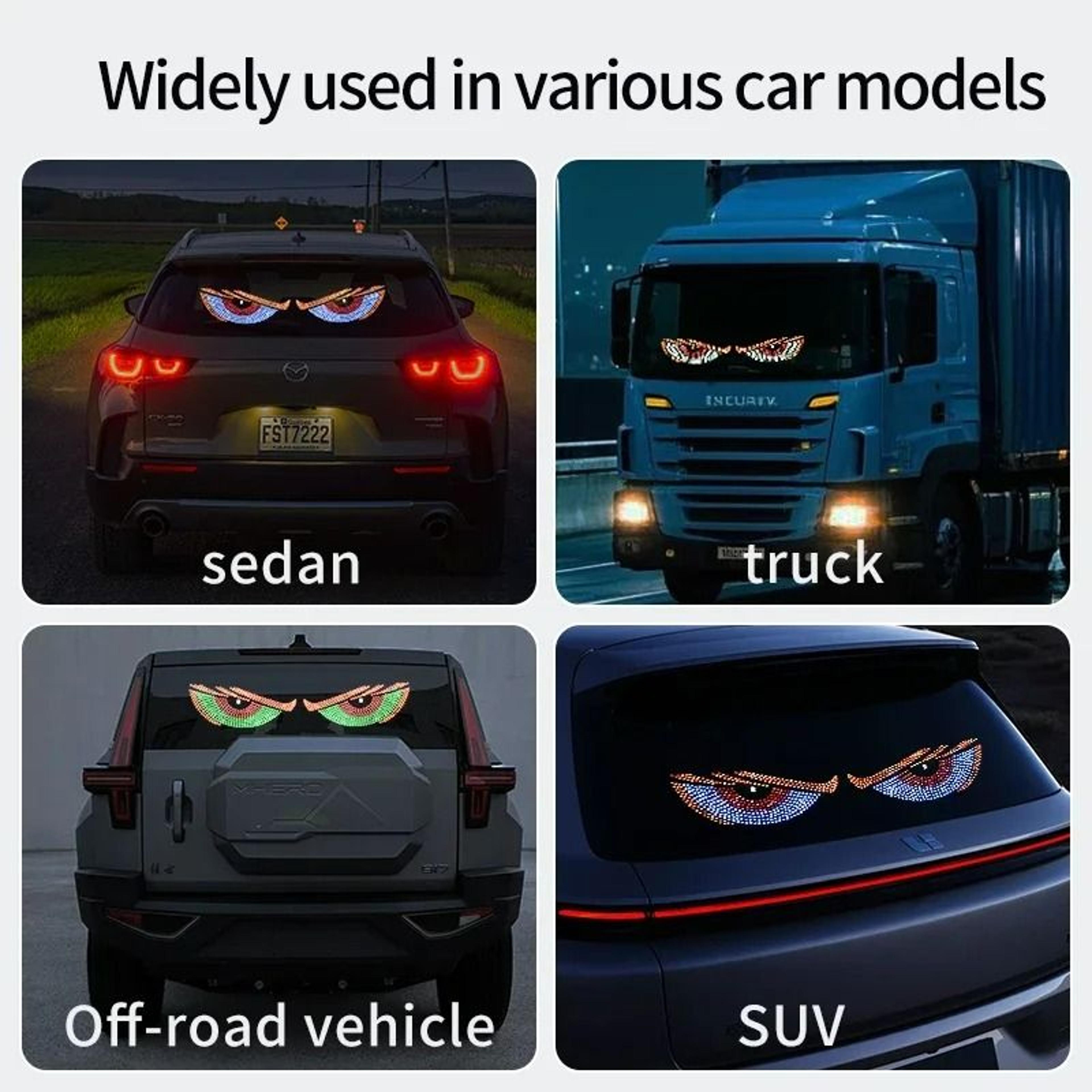 Animated Devil Eyes LED Car Display 3