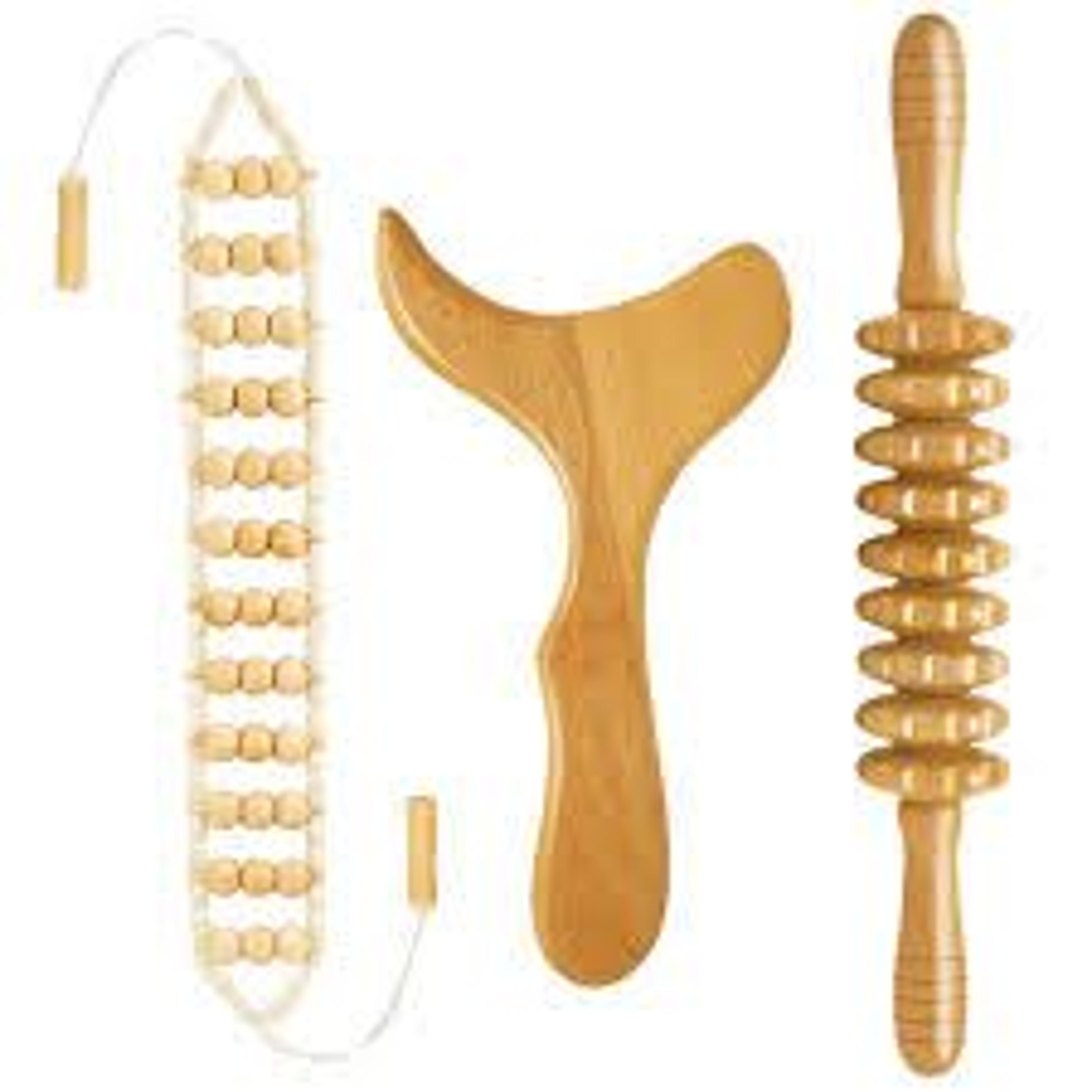 6in1 Wood Therapy Massage Tools  Lymphatic Drainage  Body Sculpting Kit For Maderoterapia Colombian