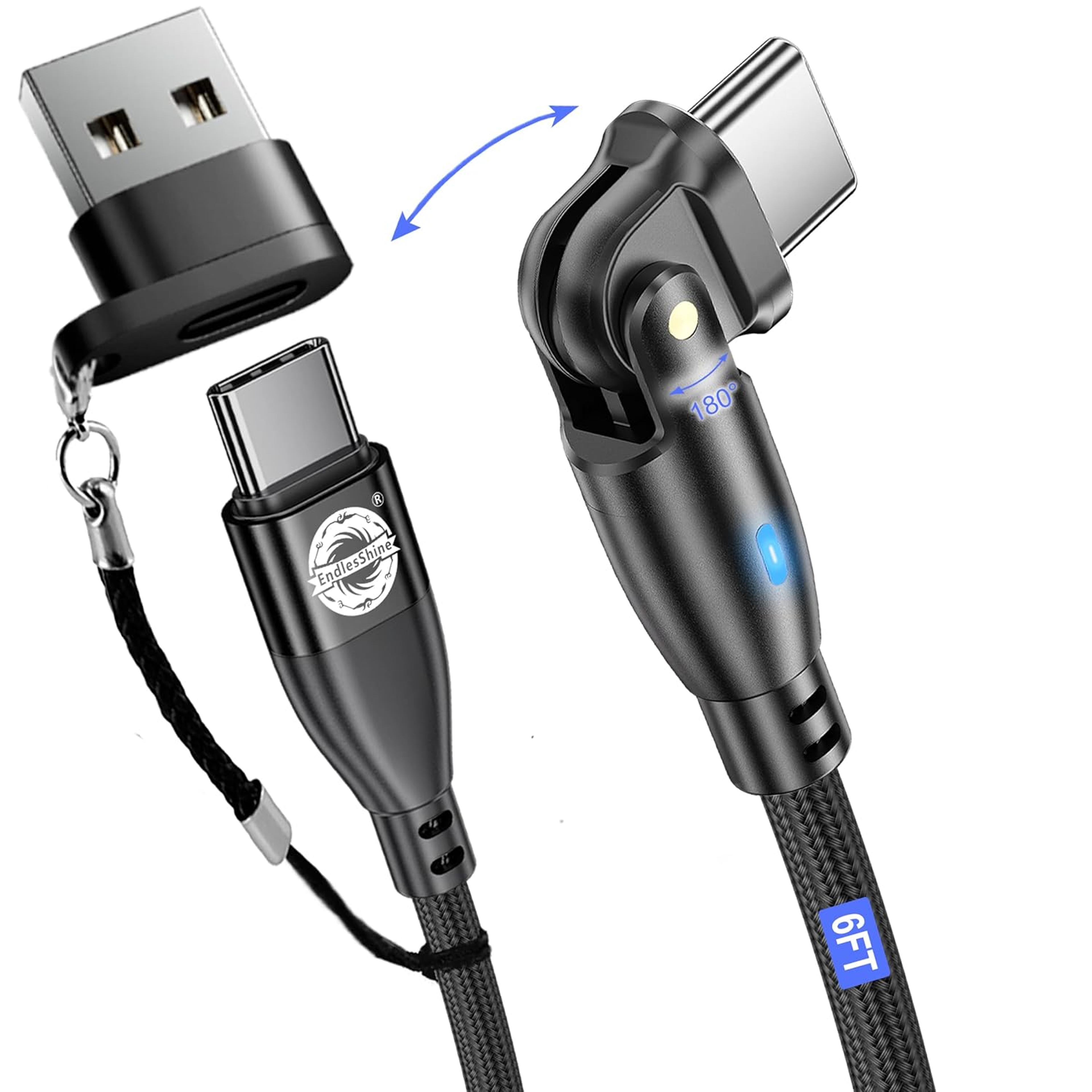 AUFU 100W Magnetic USB Charging Cable  5A Fast Charge TypeC  Micro USB Magnet Cable For IPhone Sams 3