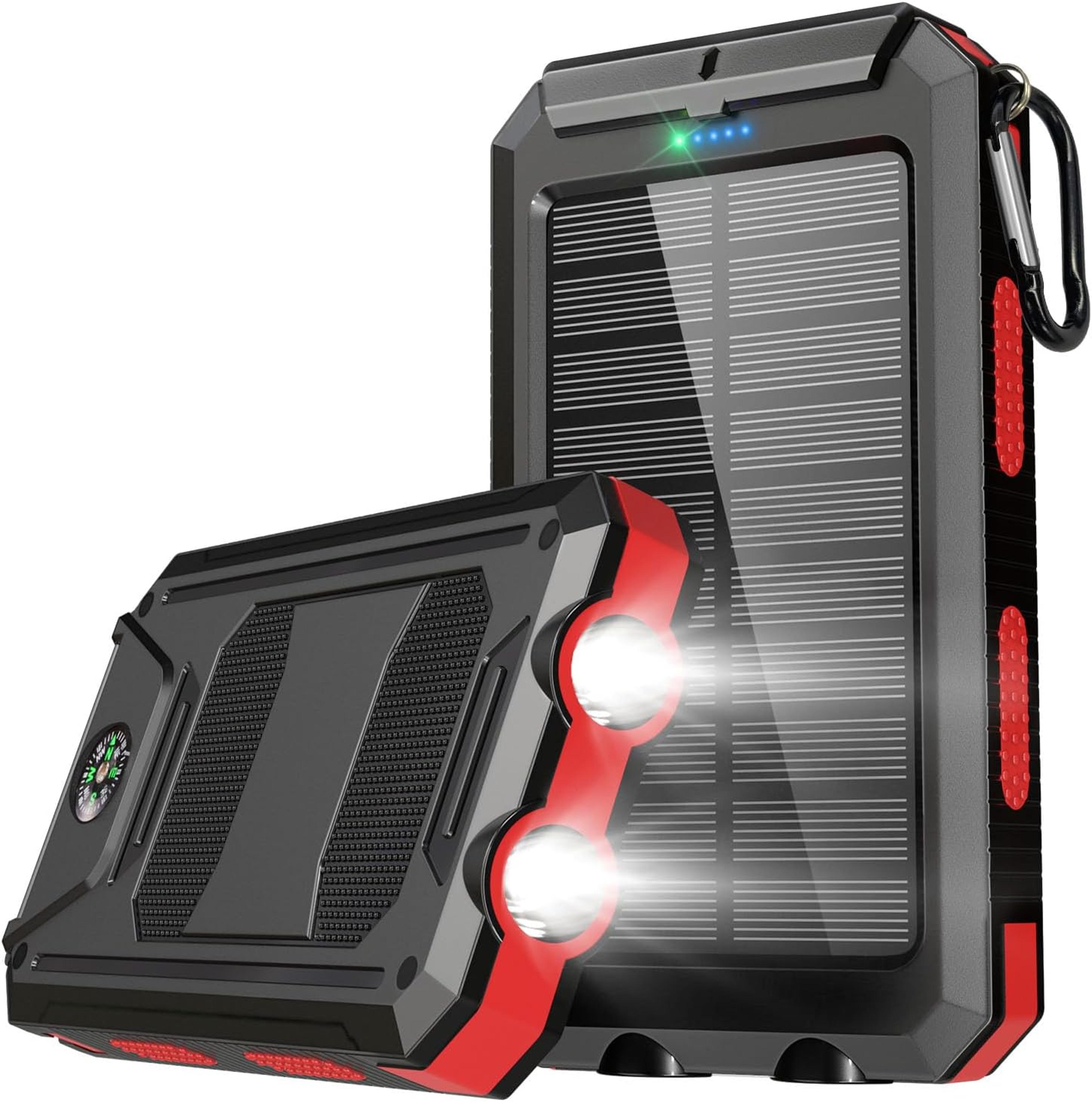 38800mAh Waterproof Solar Power Bank Dual USB Outdoor Mobile Charger For Camping  Travel 9