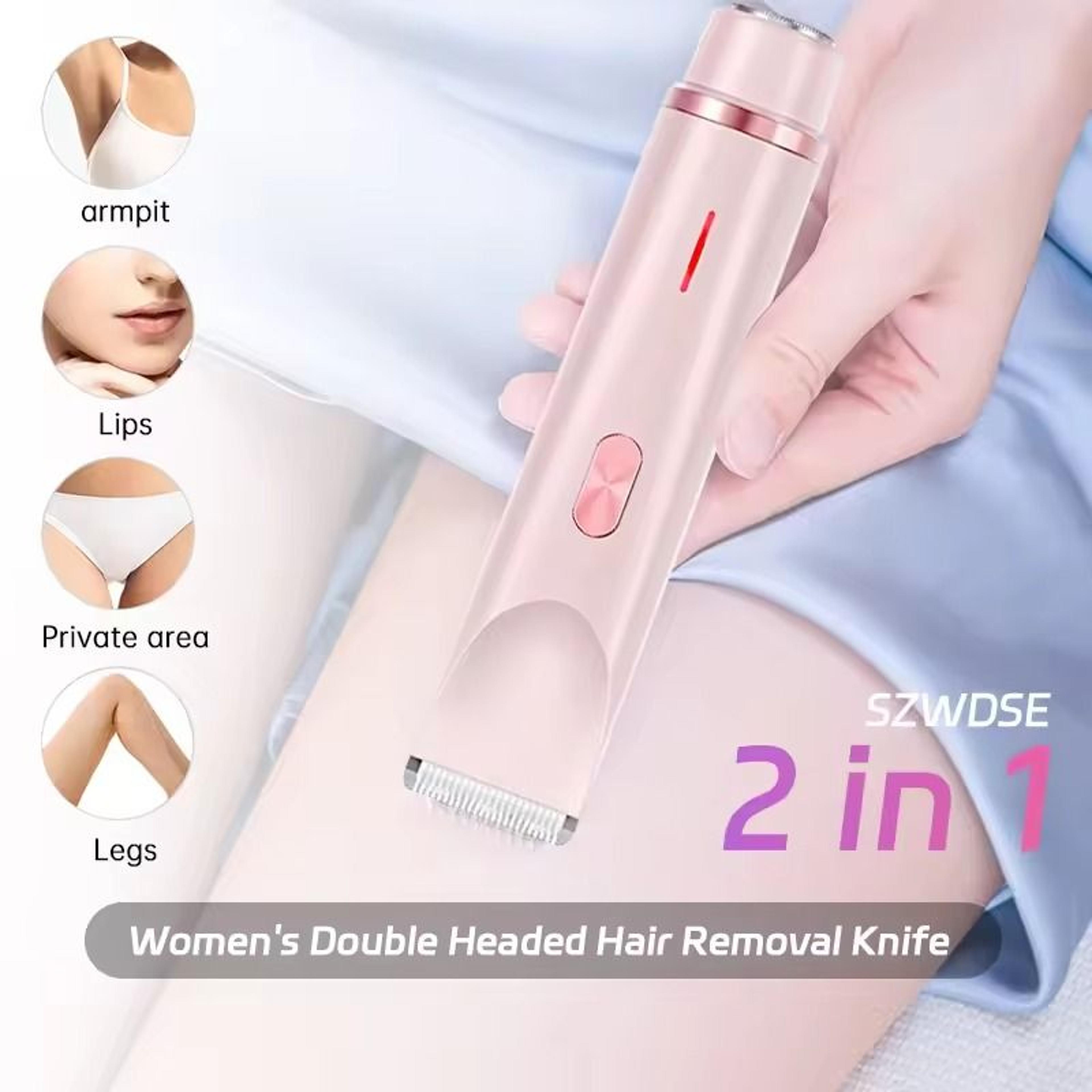 Women 2 In 1 Dual Head Electric Shaver And Bikini Trimmer 0