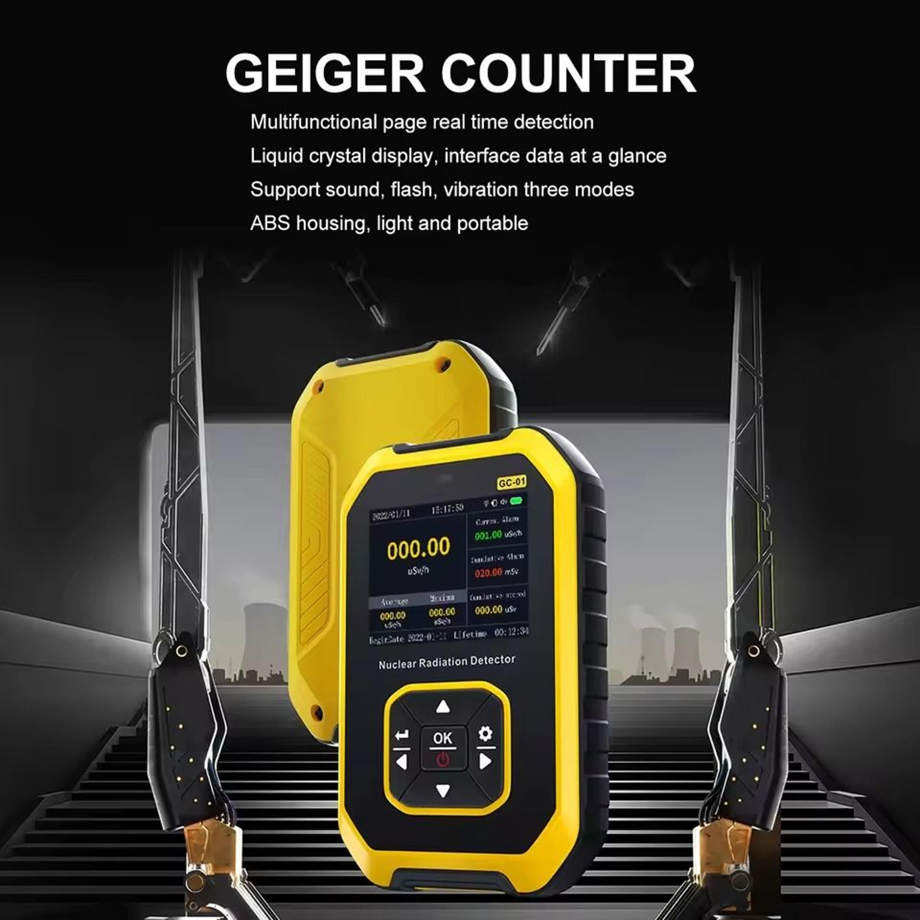 Digital Geiger Counter Radiation Detector For Beta Gamma X Ray Real Time Monitoring 5