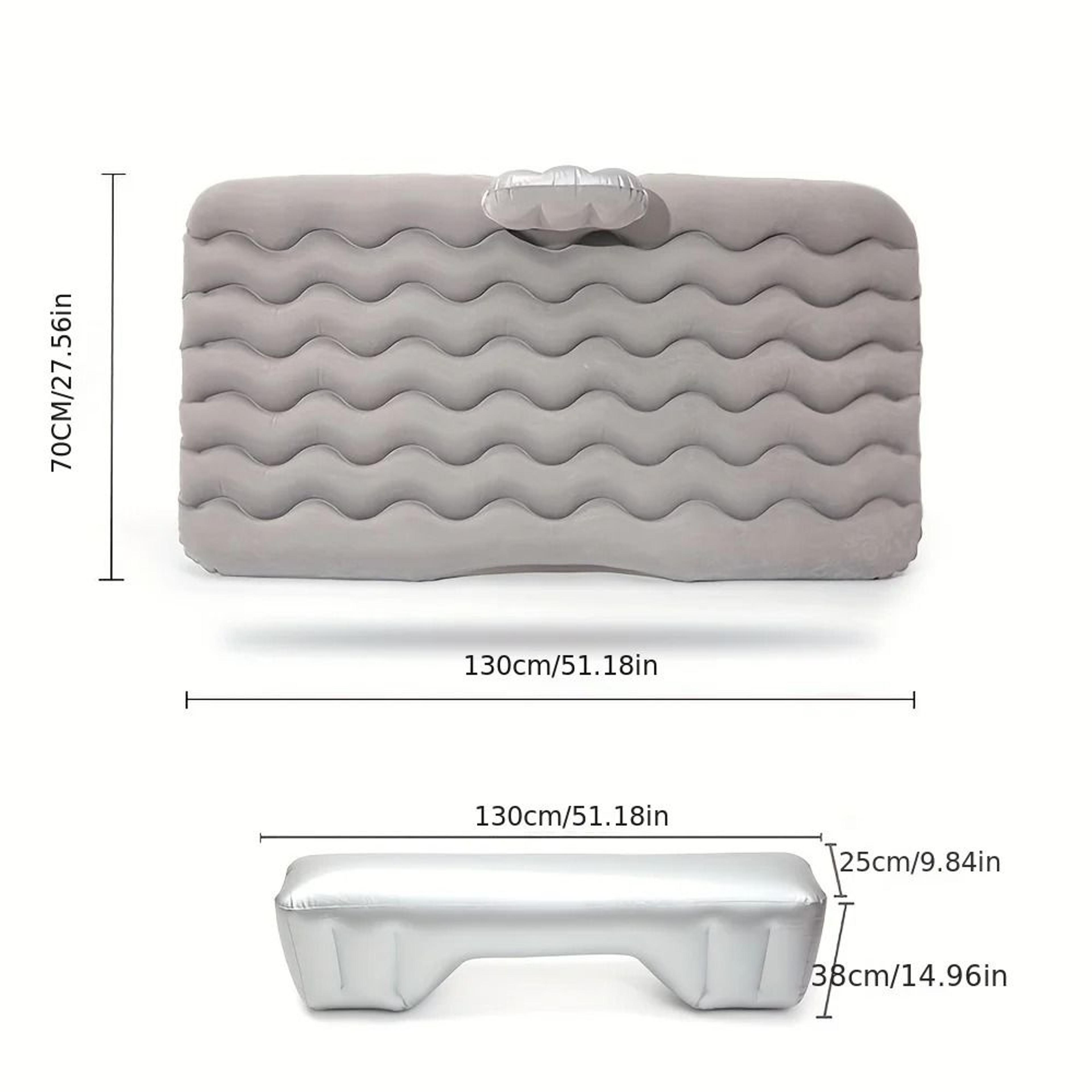 Car Air Inflatable Travel Mattress For Back Seat With Pillow And Pump For Camping And Road Trips 4