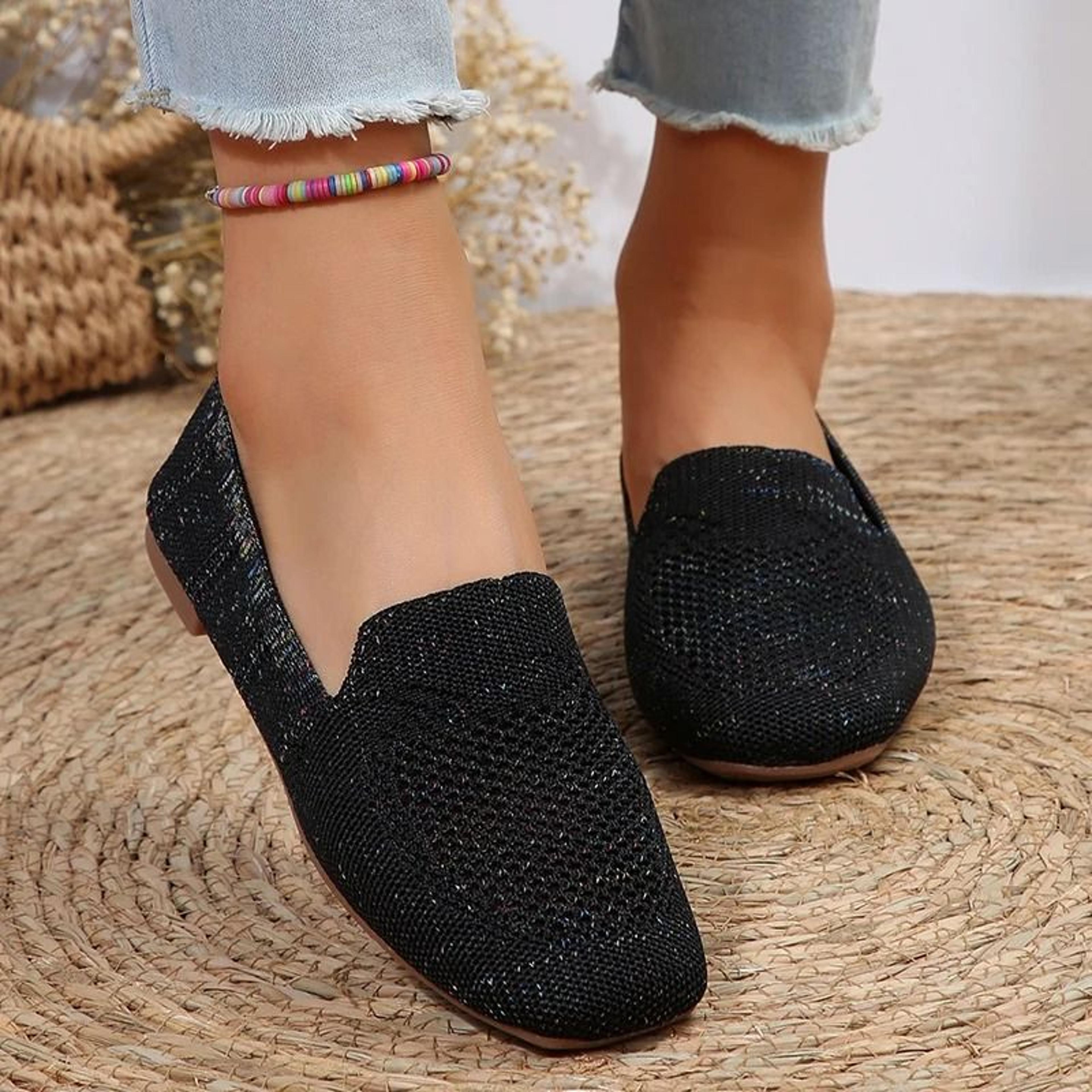 Fashion Womens Slip On Casual Sneakers Lightweight Trainers 7