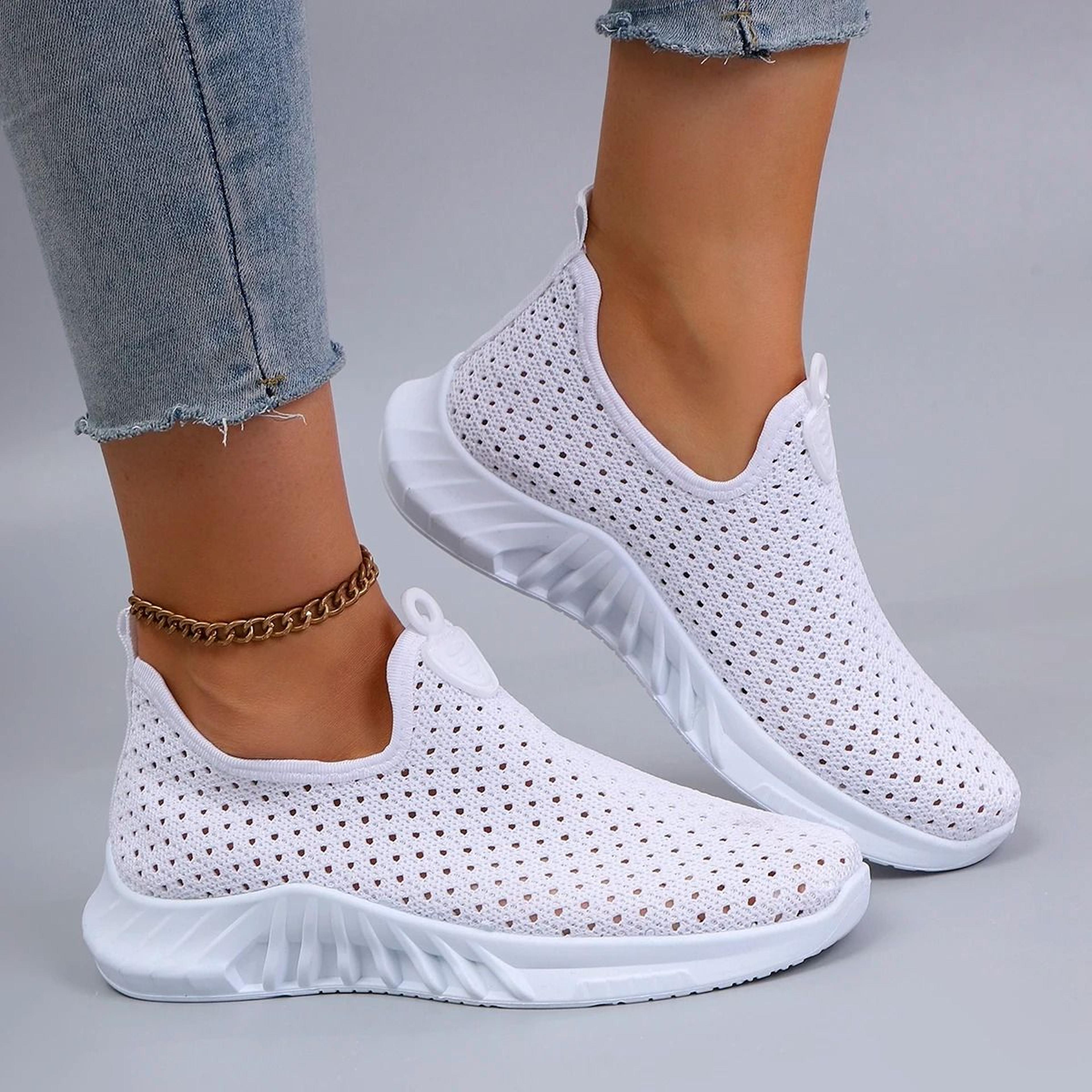Womens Breathable Mesh Flat Sneakers For Everyday Comfort 2