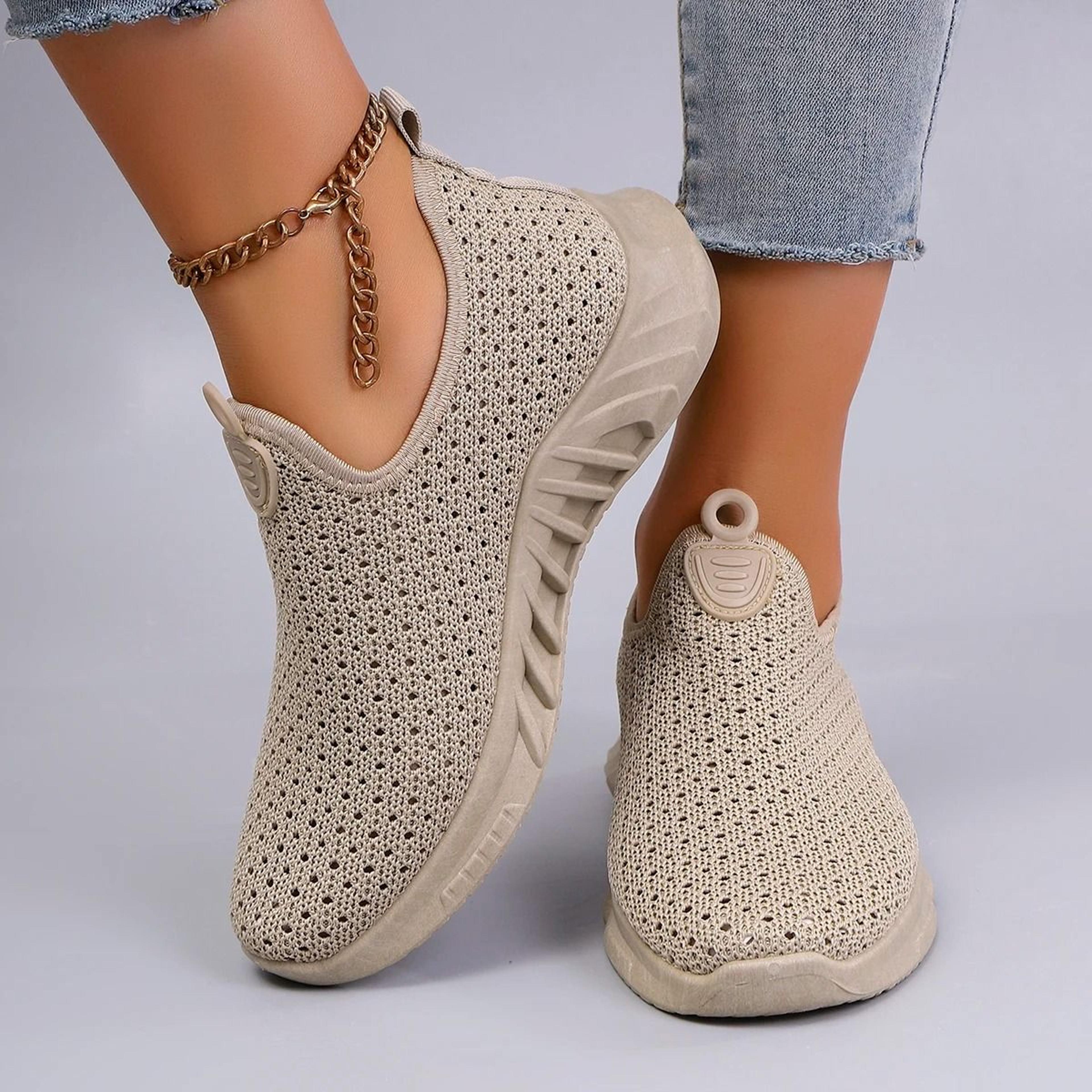 Womens Breathable Mesh Flat Sneakers For Everyday Comfort 6