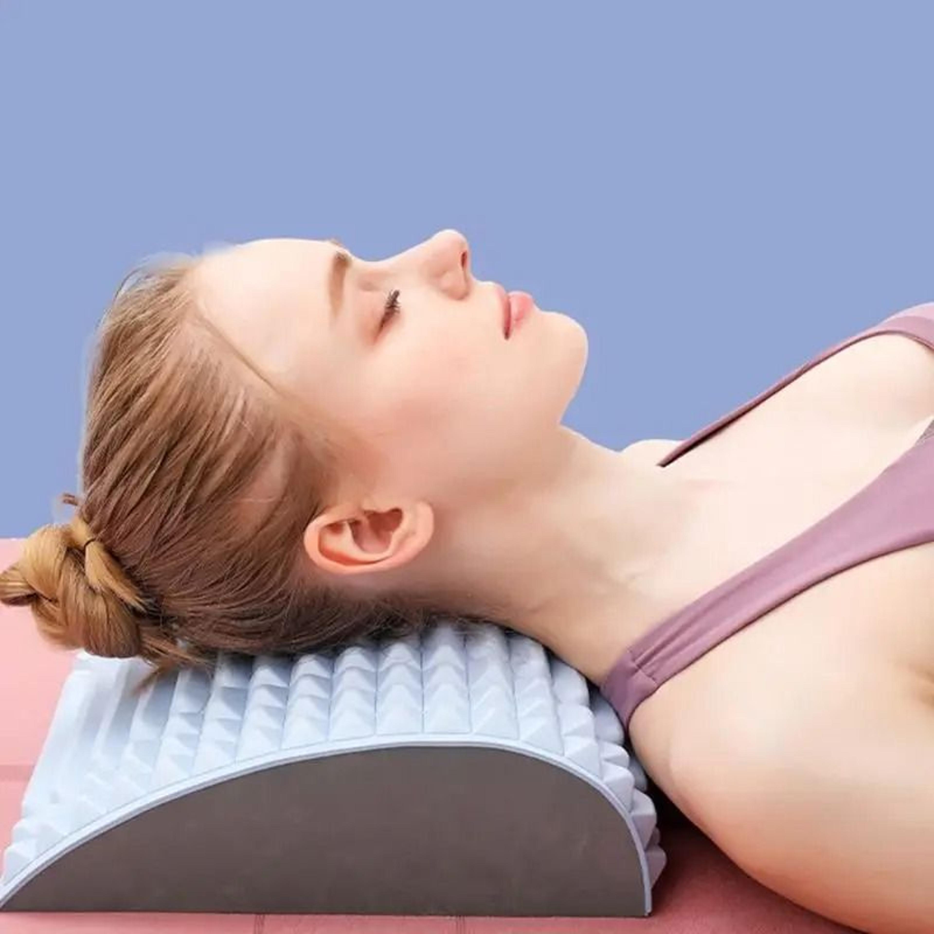 Lower Back Support Pillow And Stretcher For Chronic Pain Relief And Posture Correction 0