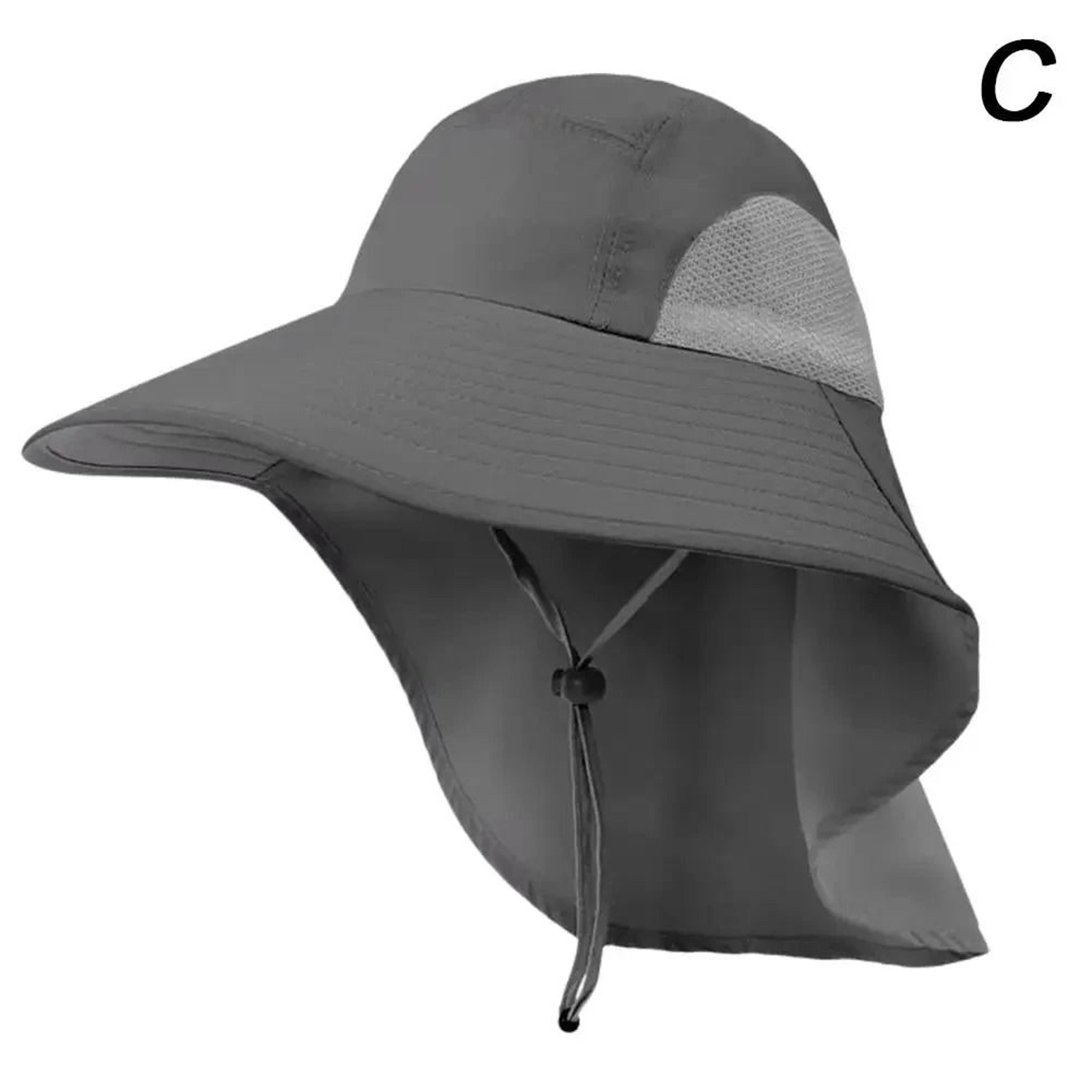 Wide Brim Sun Hat With Neck Flap And Adjustable Fit For Outdoor UV Protection 9