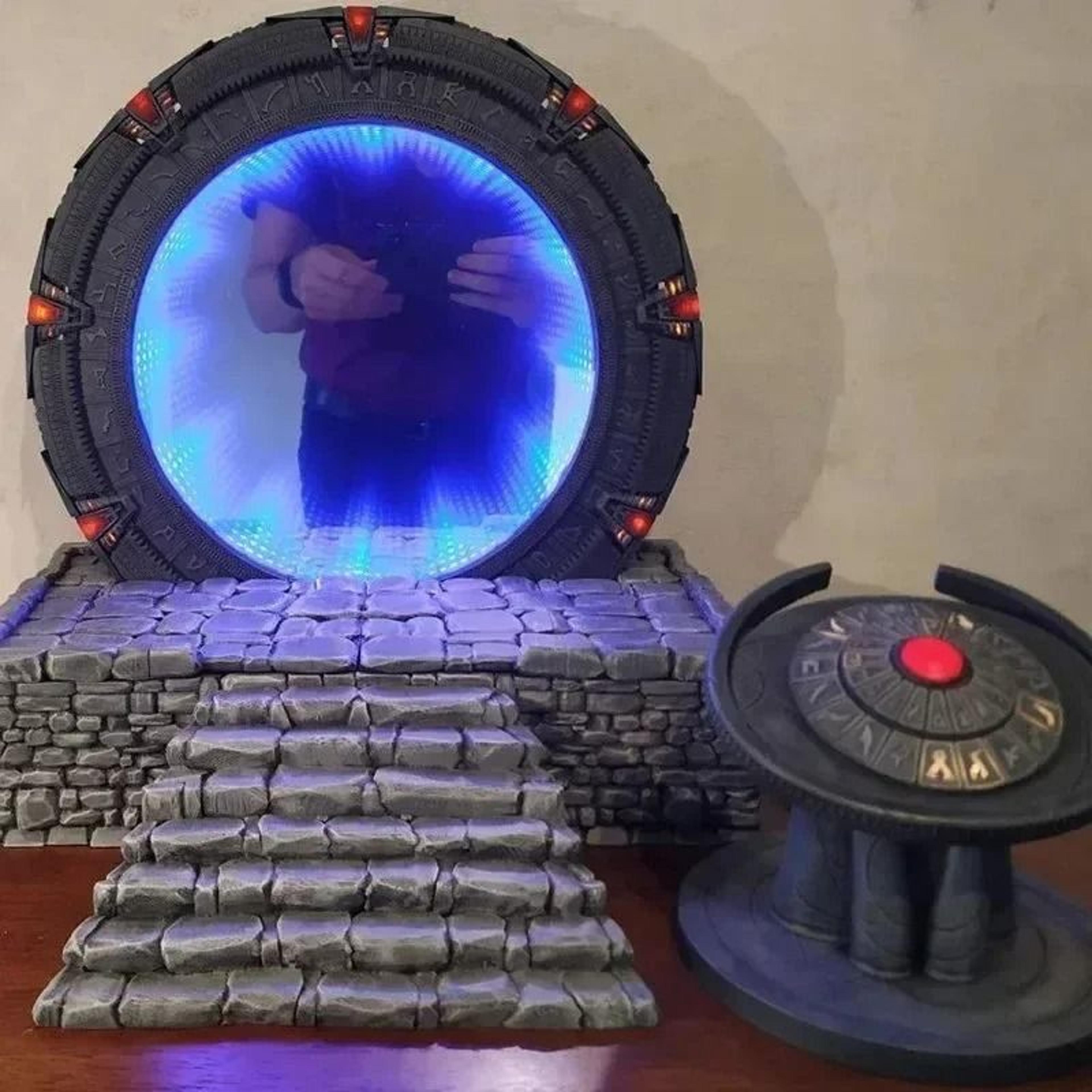 Star Gate Book Stand With Light And Mirror Design For Collectors And Cosplay Decor 0