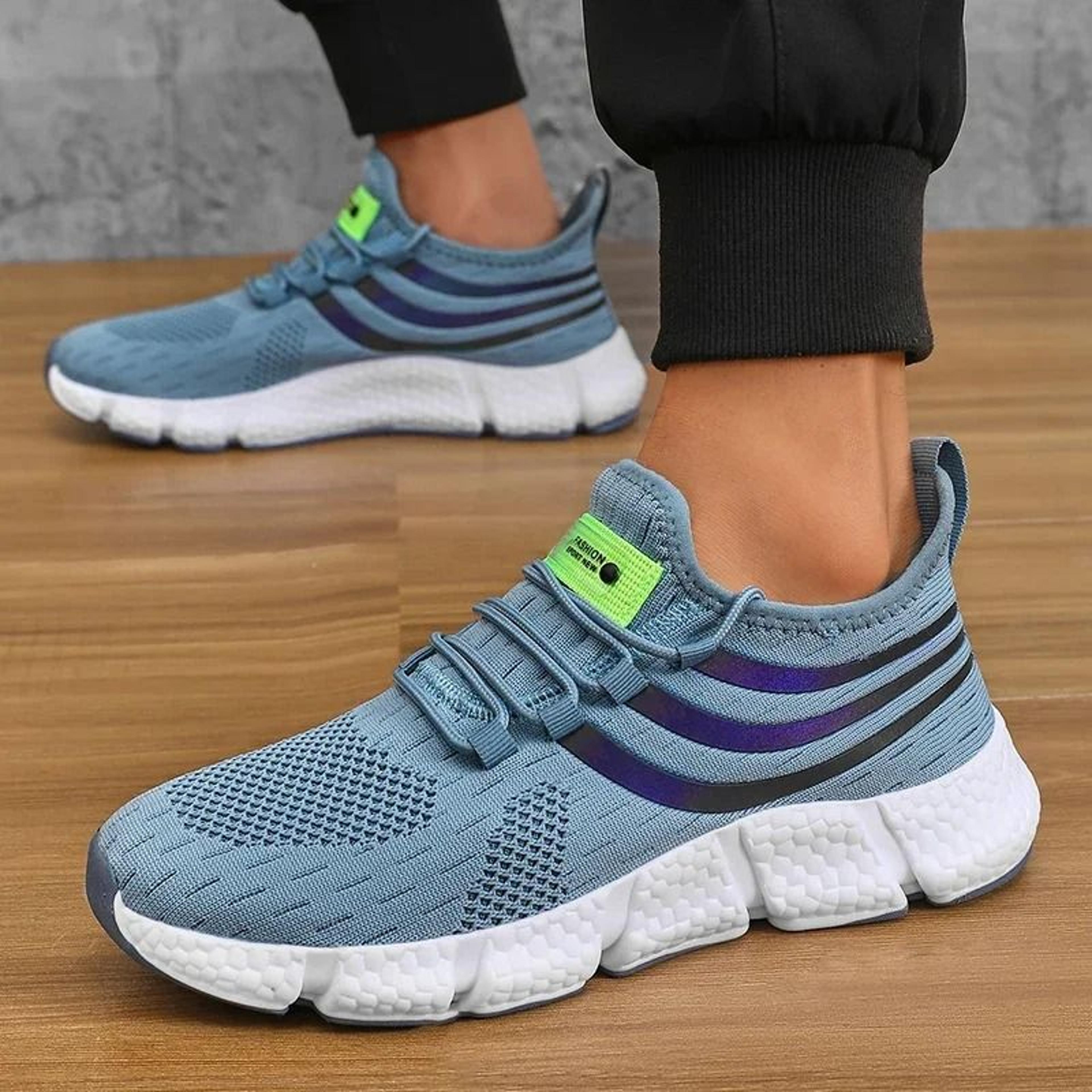 Mens Lightweight Breathable Sneakers Non Slip Casual Athletic Running And Walking Shoes For Outdoor 2