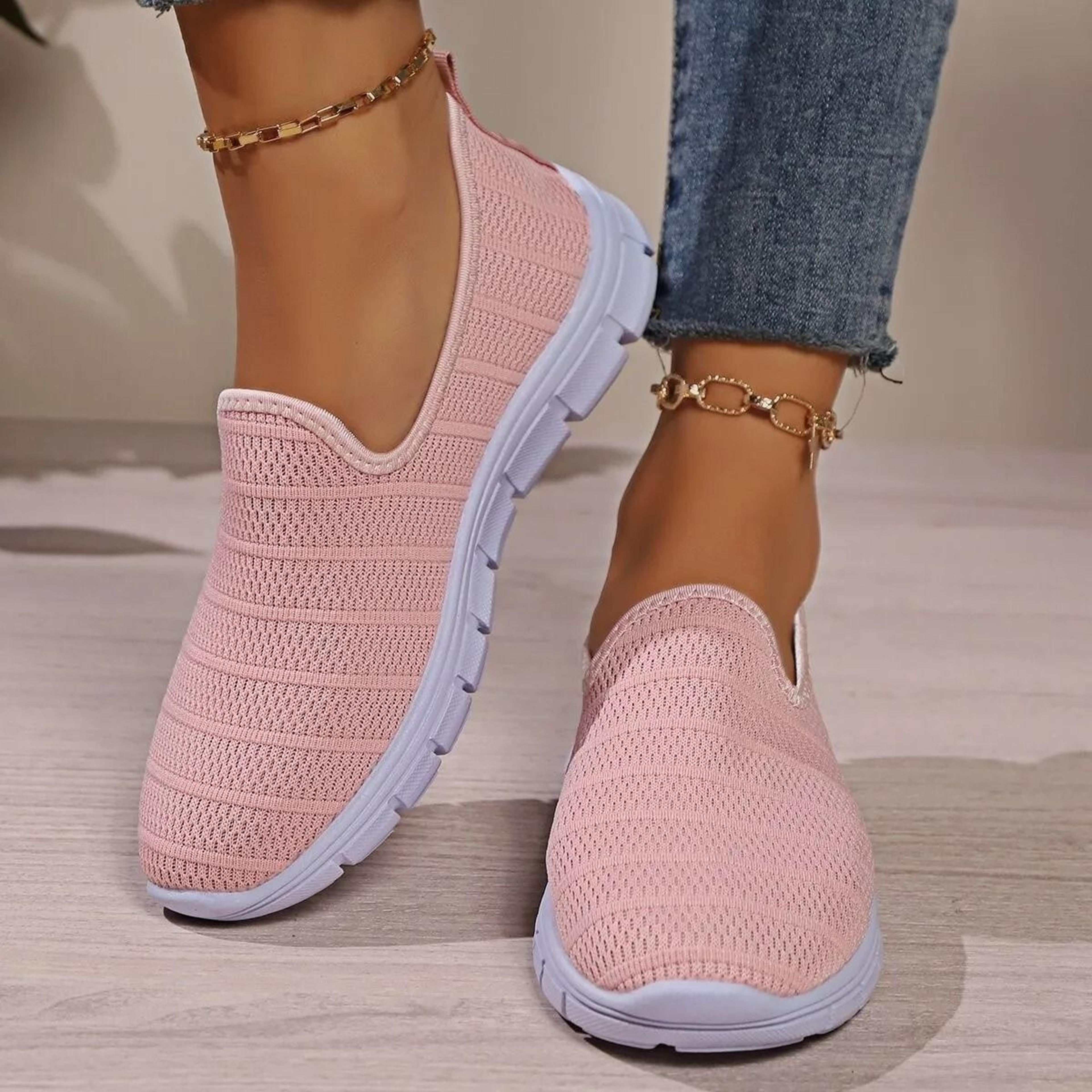 Womens Slip On Mesh Sneakers Summer Casual Lightweight Walking Loafers With Soft Sole And Breathabl 3