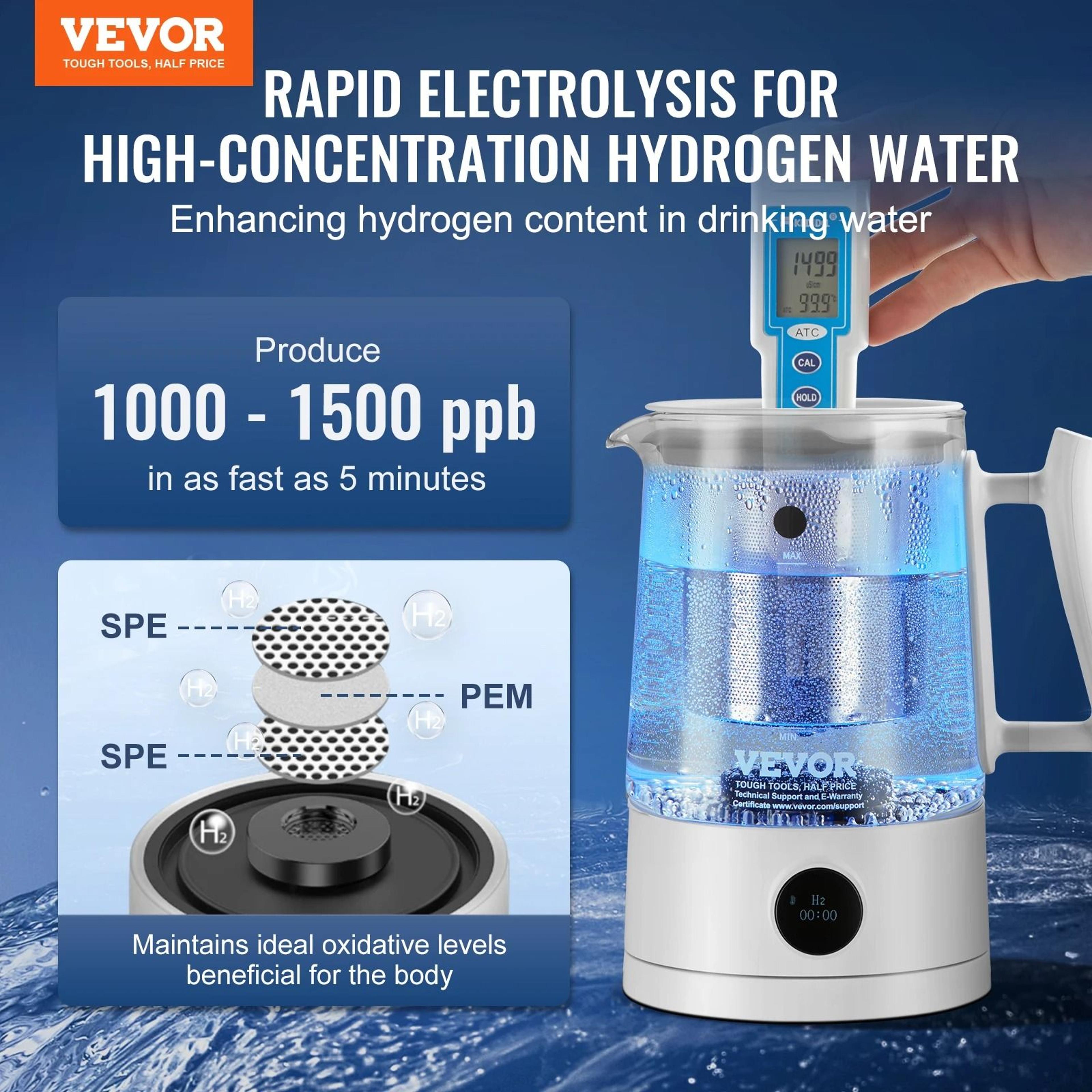 Hydrogen Water Pitcher 15L Large Capacity Hydrogen Generator Kettle With Ionizer Technology 1