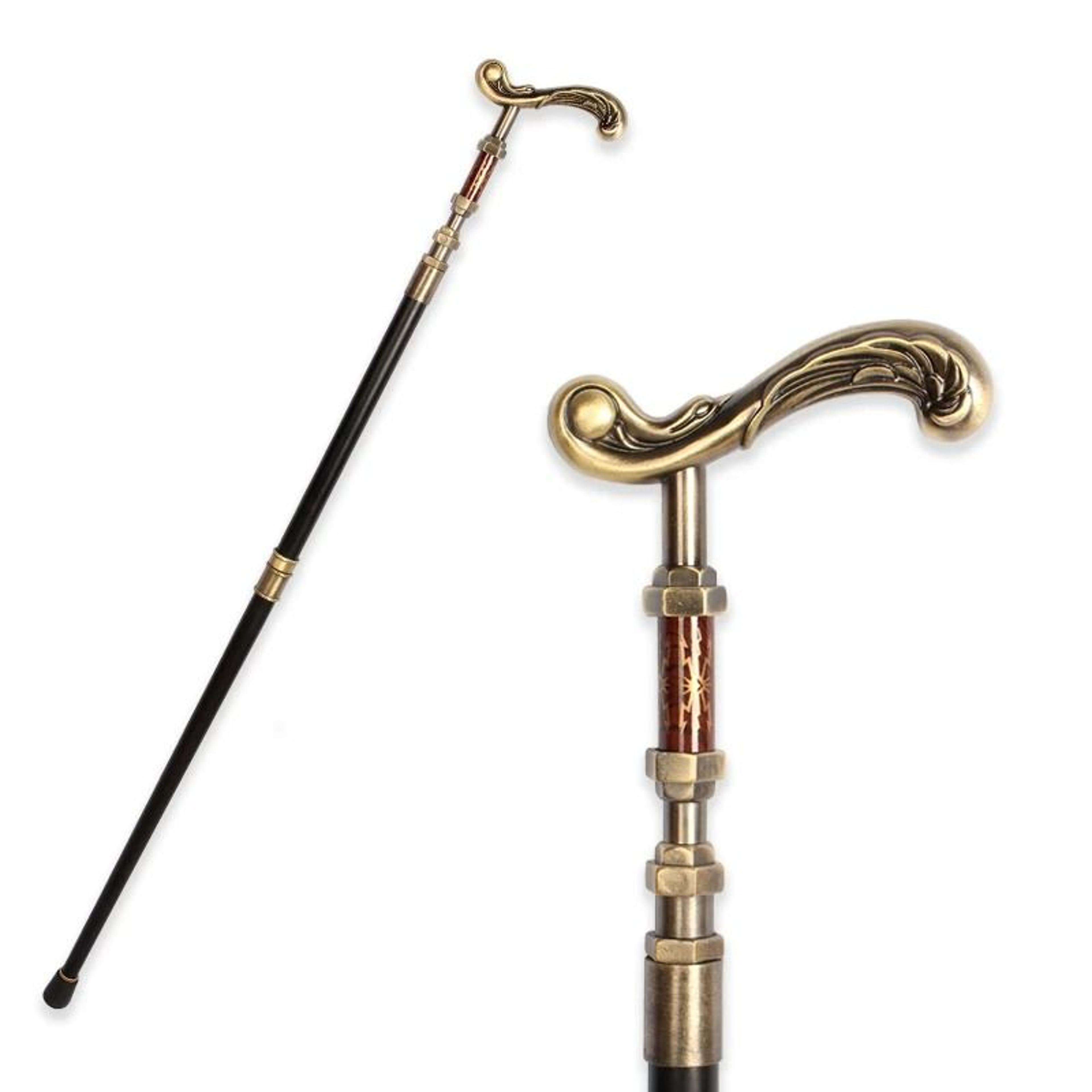 Elegant Luxury Walking Stick Men Decorative Walking Cane Women Bronze Handle Noble Pattern Fashiona 6