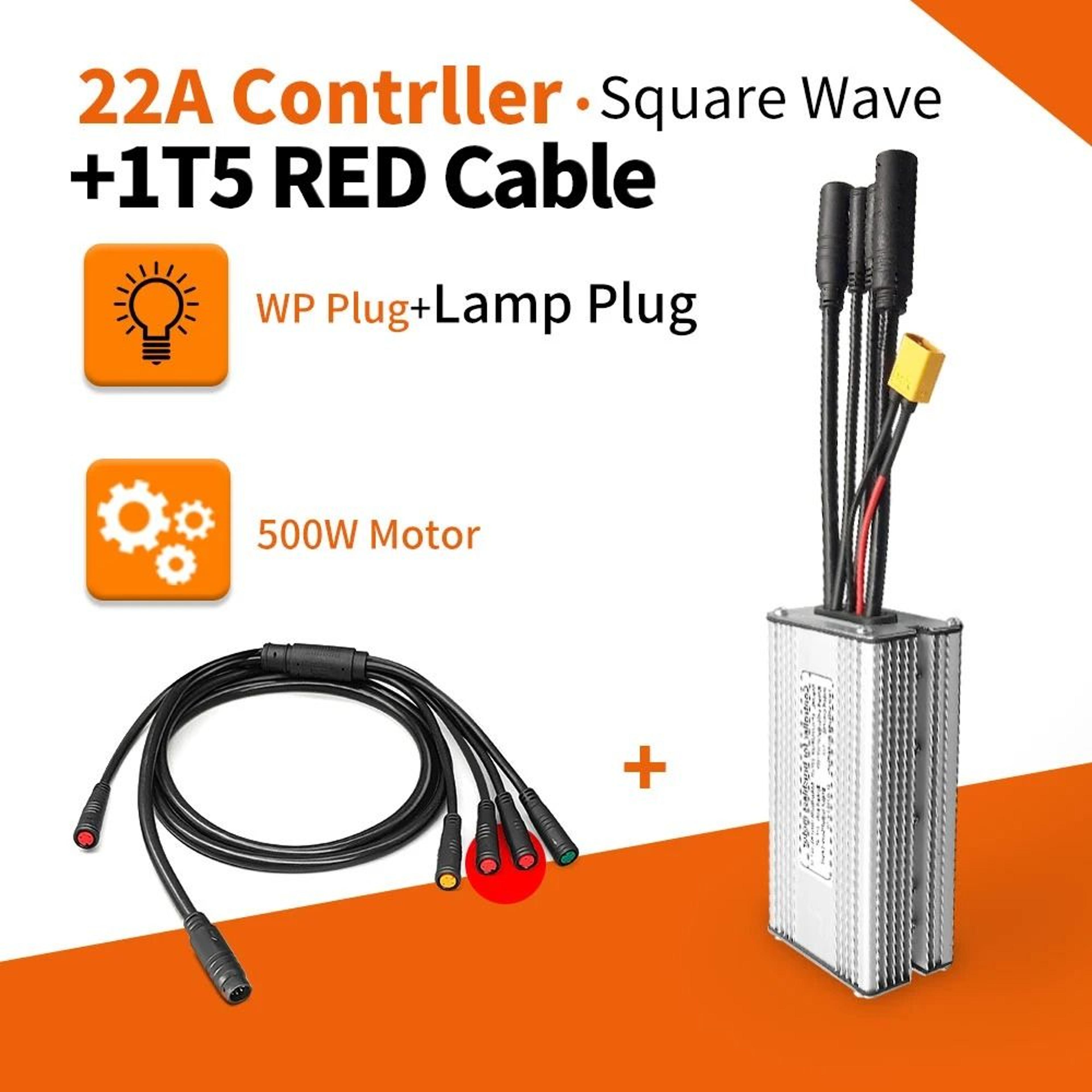 Electric Bike KT Controller 36V 48V Waterproof Brushless 250W 350W 500W 1000W With Light Function 17