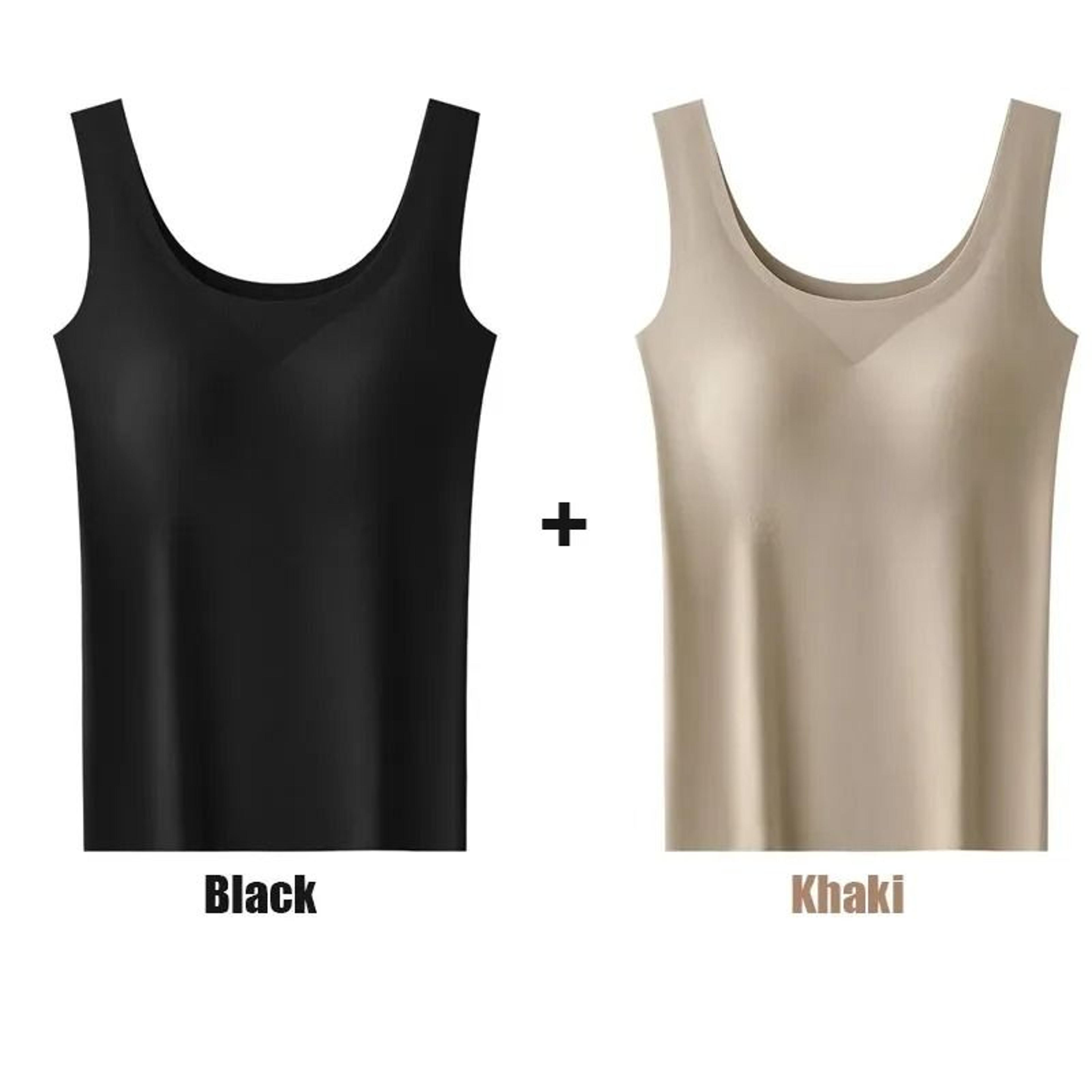 Silk Seamless Tank Top With Chest Pad For Women 8
