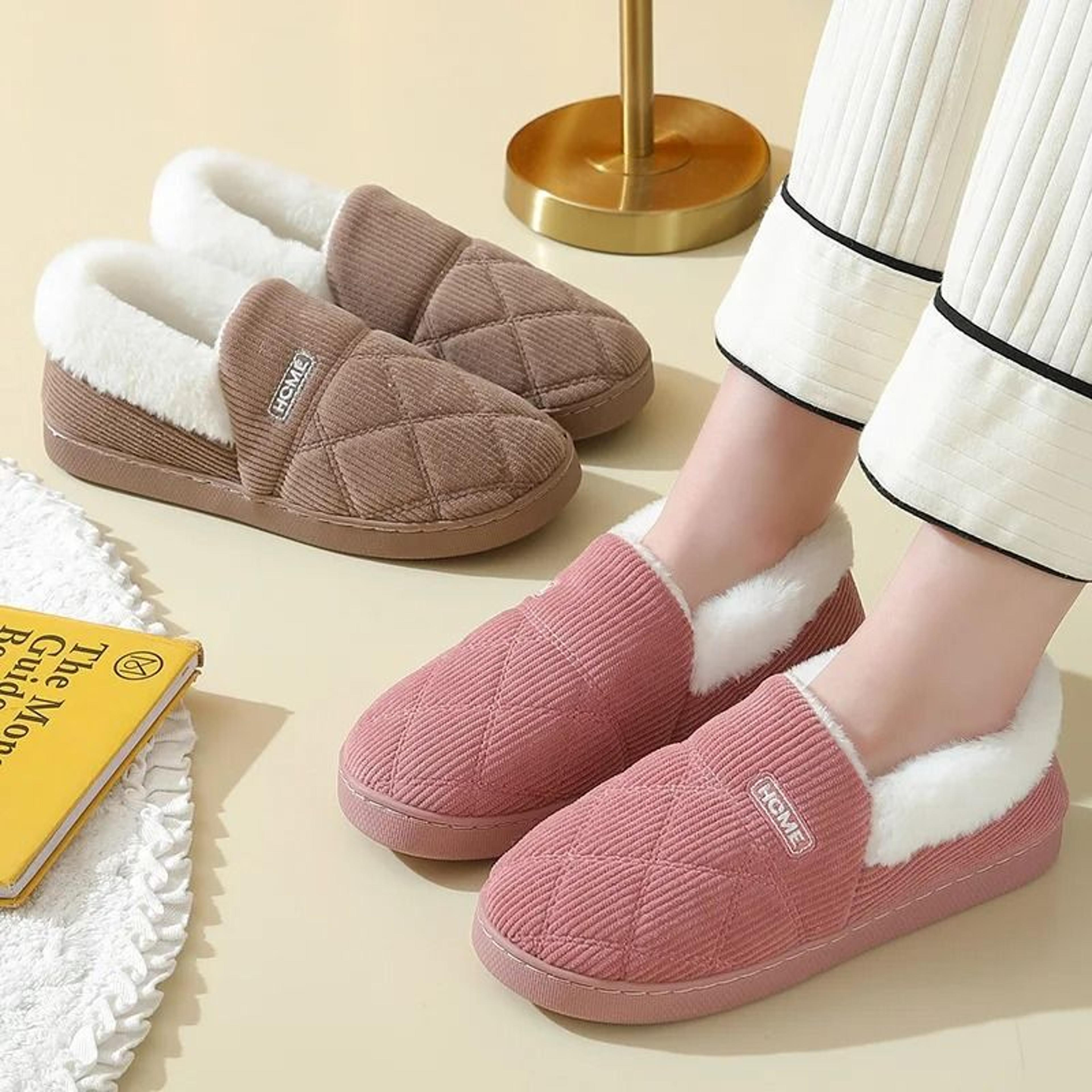 Comwarm Women Winter Plush Fur Slippers With Thick Soft Sole And Anti Slip Design For Indoor And Ou 5