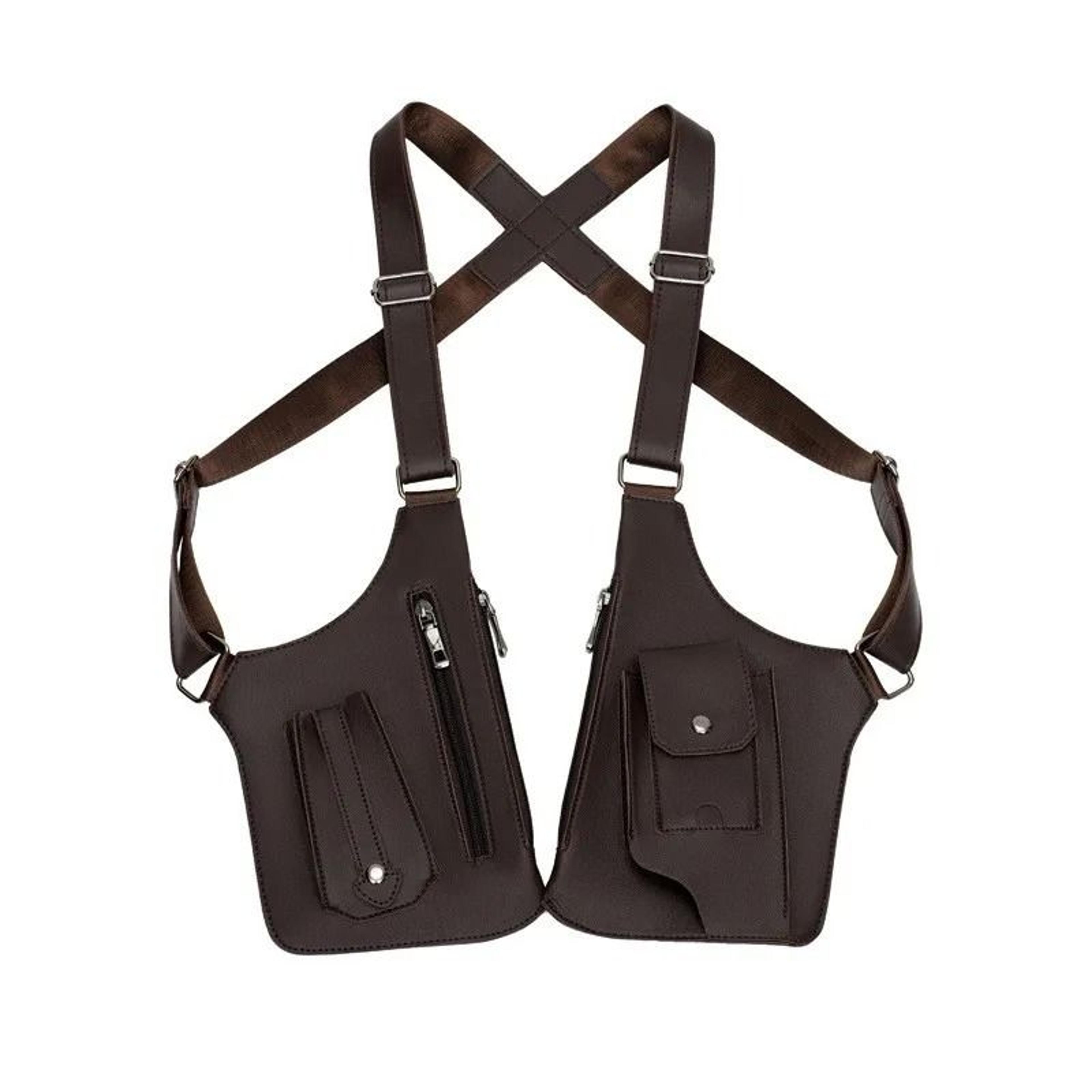 Medieval Leather Harness Holster Bag Hidden Anti Theft Phone Pouch 7