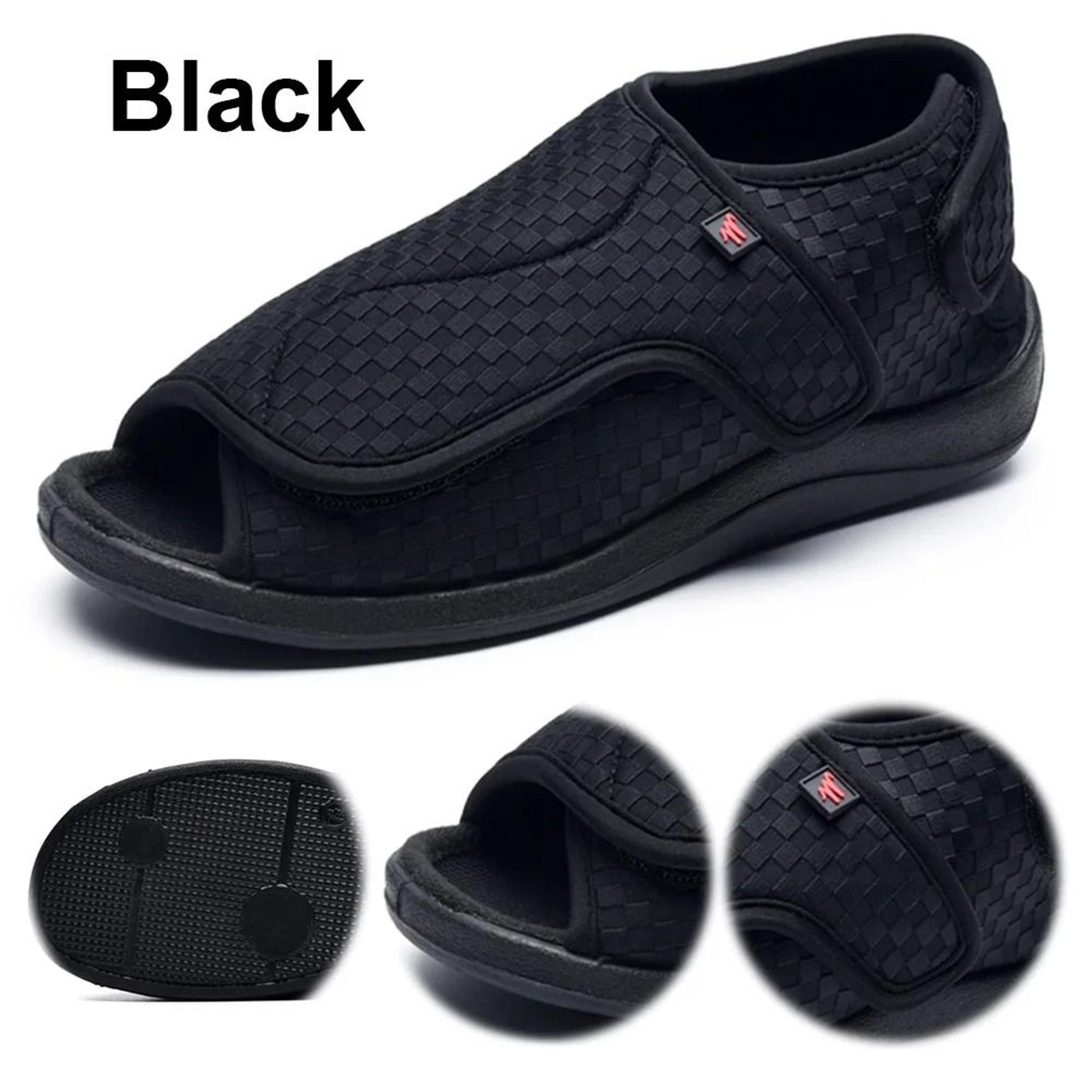 Extra Wide Adjustable Diabetic Slippers For Swollen Feet 0
