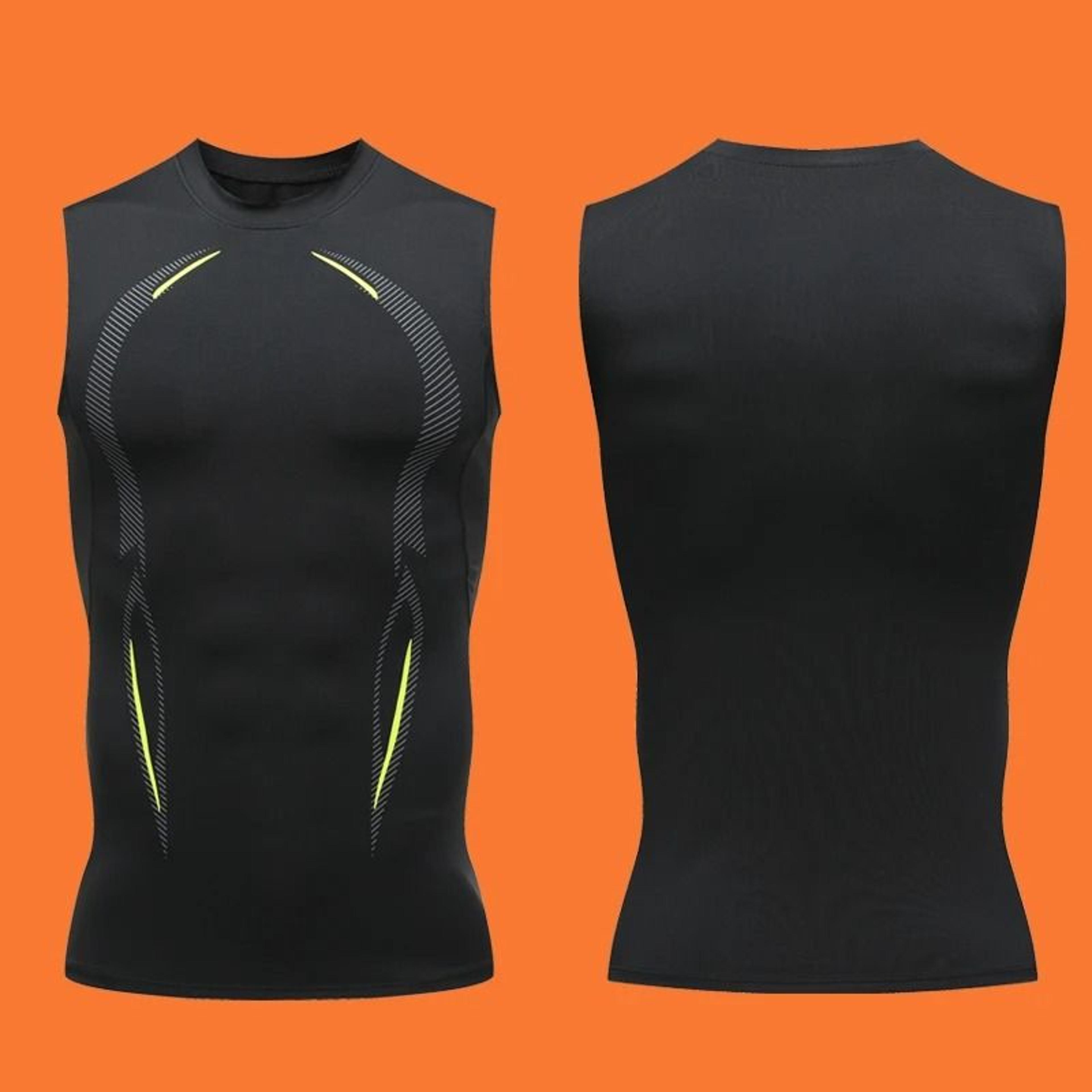 Mens Compression Tank Top Running Gym Shirt Sleeveless Quick Dry Workout Muscle Vest 1