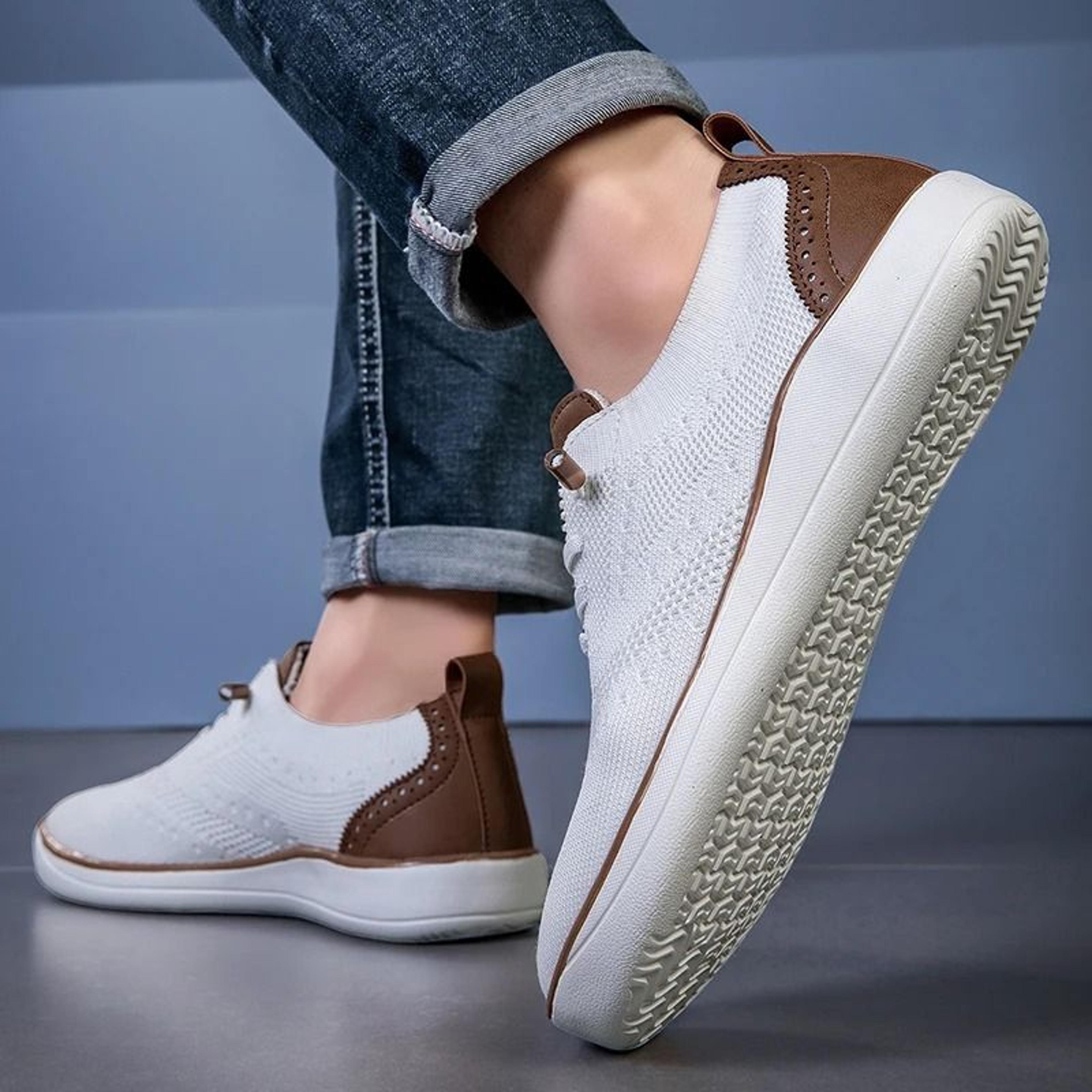 Men Wide Casual Shoes Large Size Soft Lightweight Walking Sneakers 3