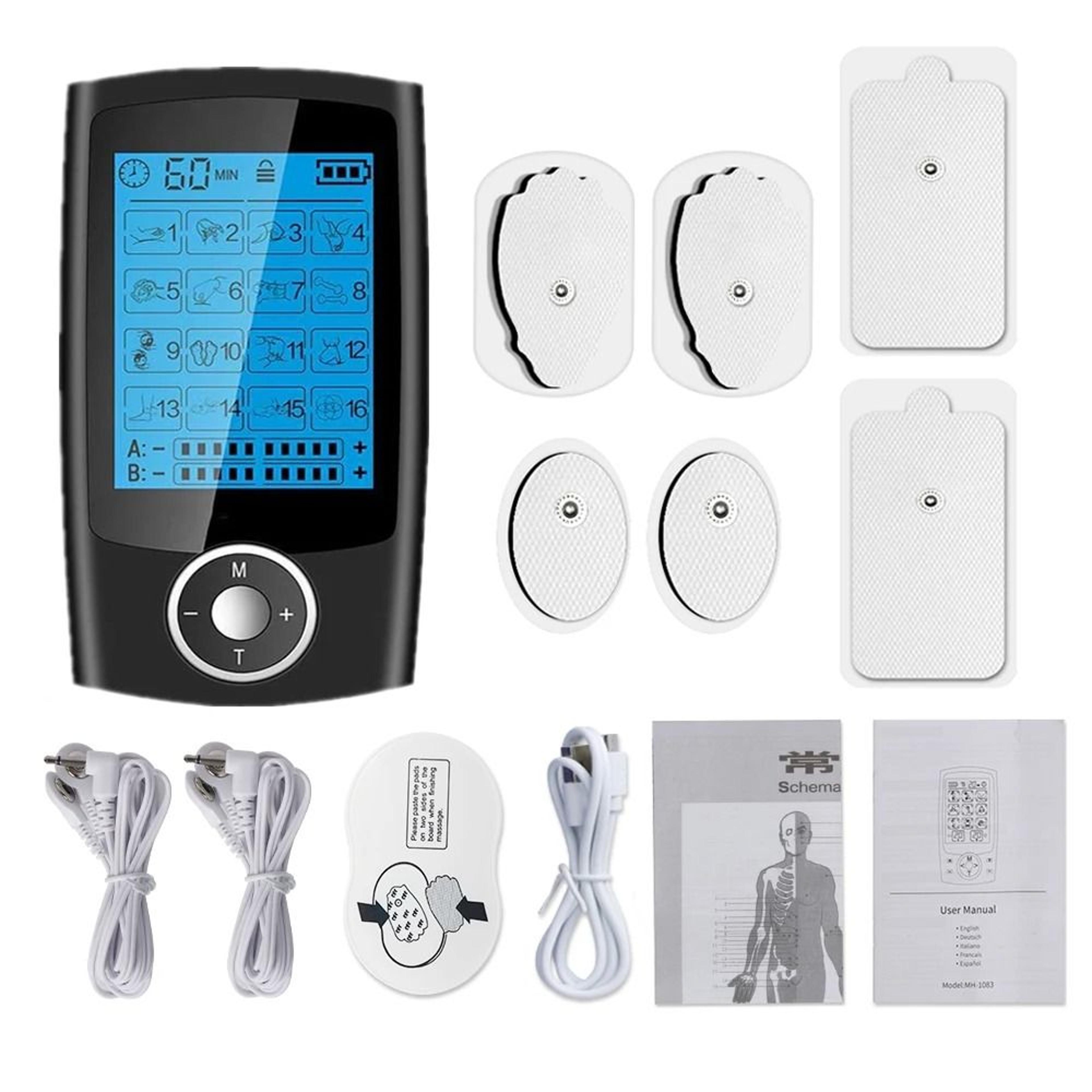 16 Modes Electric TENS EMS Muscle Stimulator Digital Therapy Slimming Massage Device 6