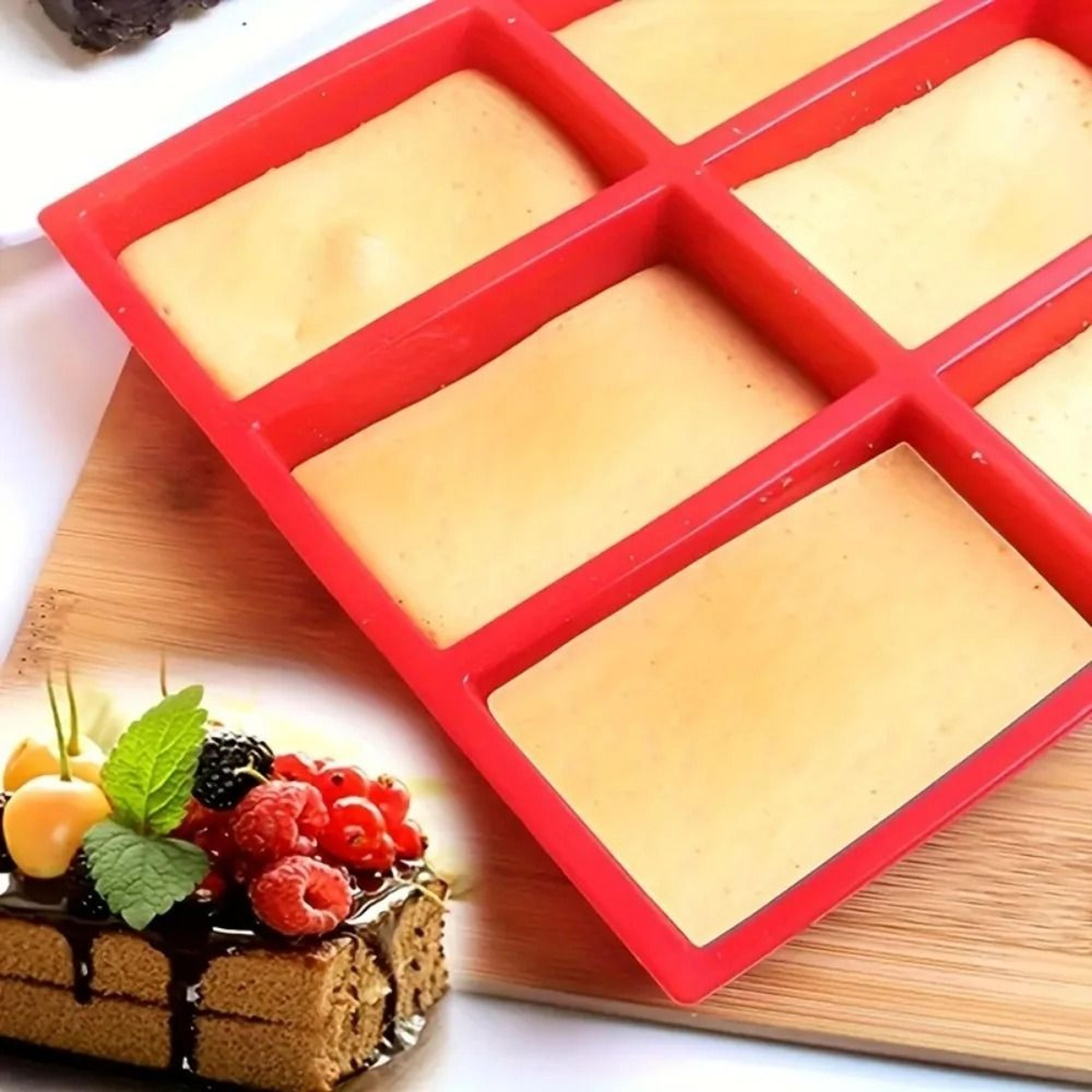 9 Cavity Silicone Baking Mold For Mini Loaf Cake Bread Meatloaf Cornbread Brownie Muffin Soap Chees 2