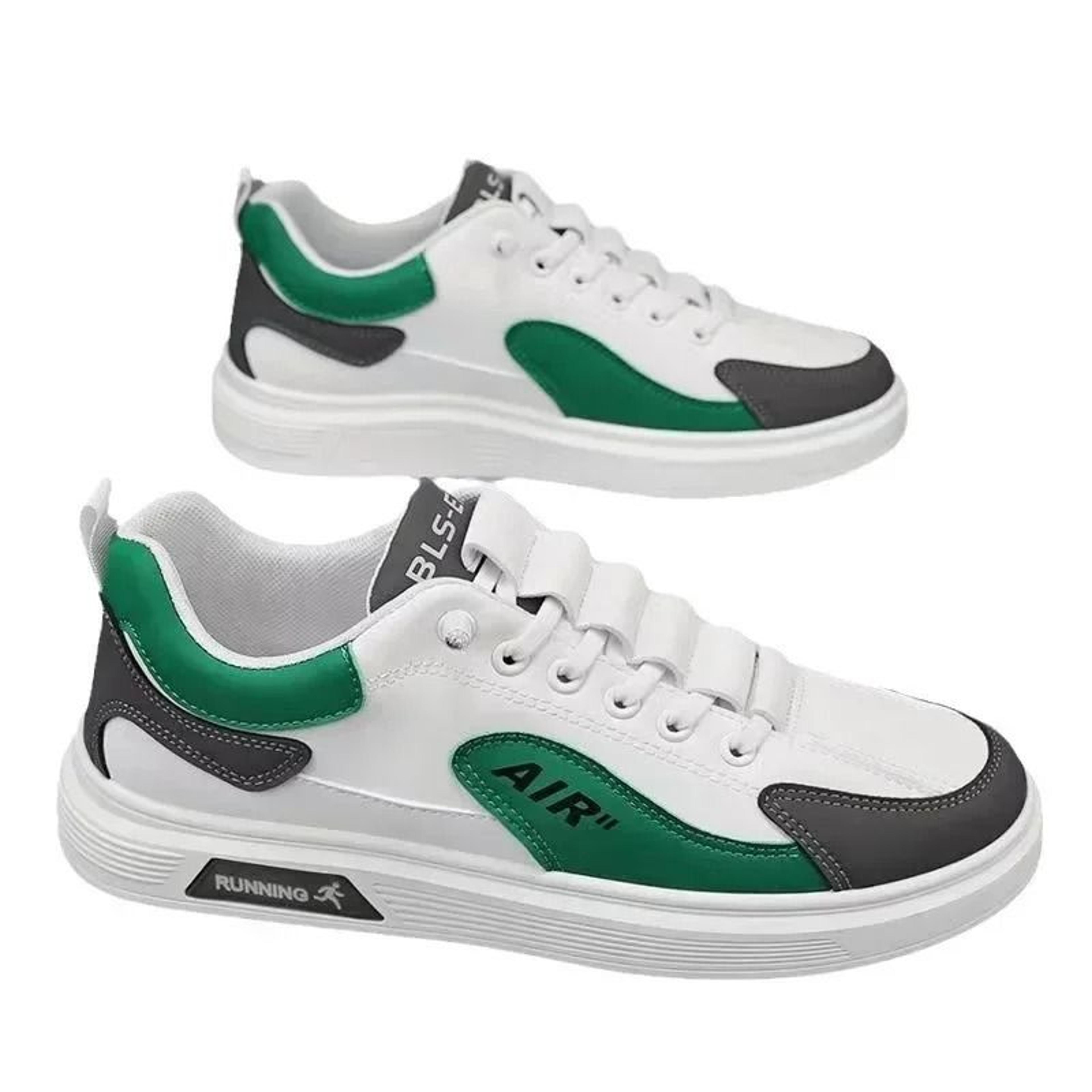 Men Leather Low Top Casual Sneakers Trendy Running Style 4