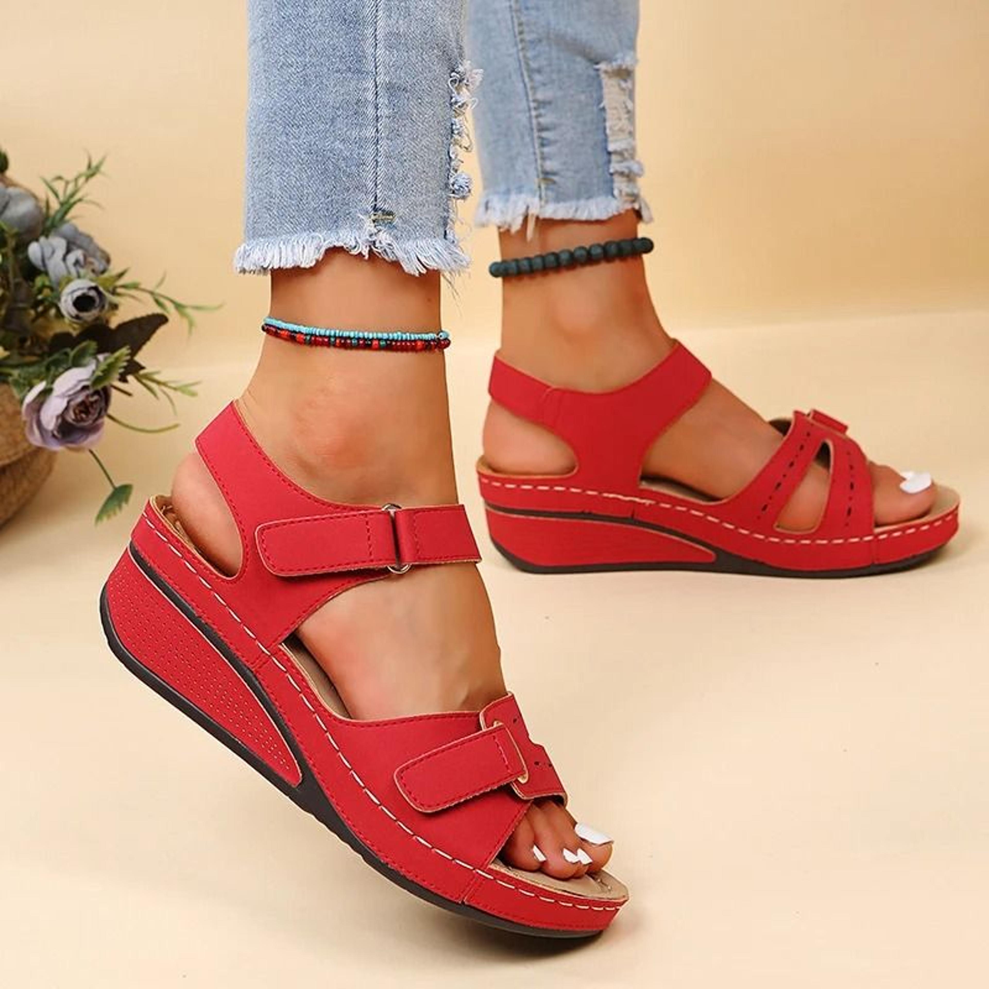 Women Soft Slip On Open Toe Casual Sandals Comfortable Walking Summer Footwear 3