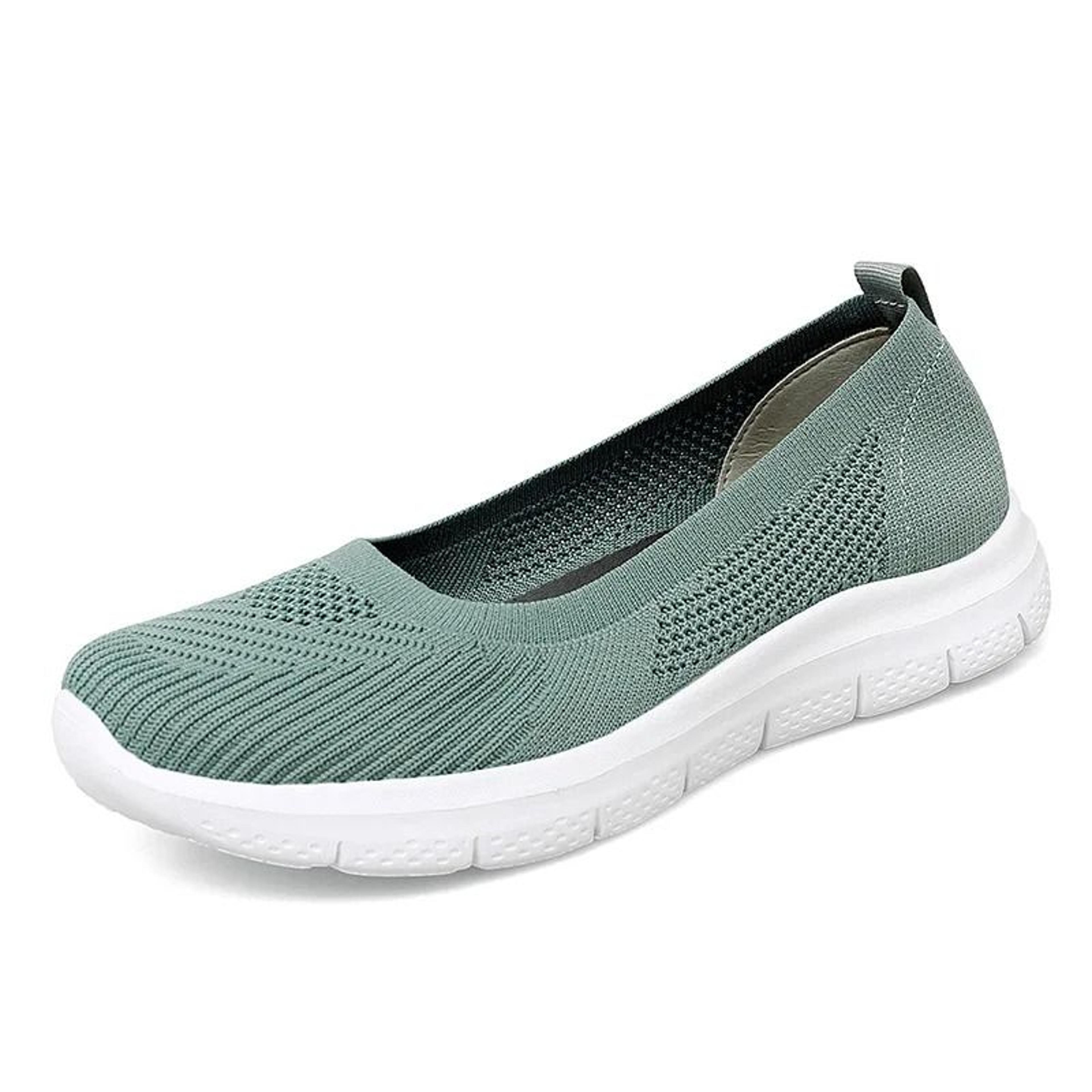 Womens Knit Sock Sneakers Breathable Slip On Casual Footwear 7
