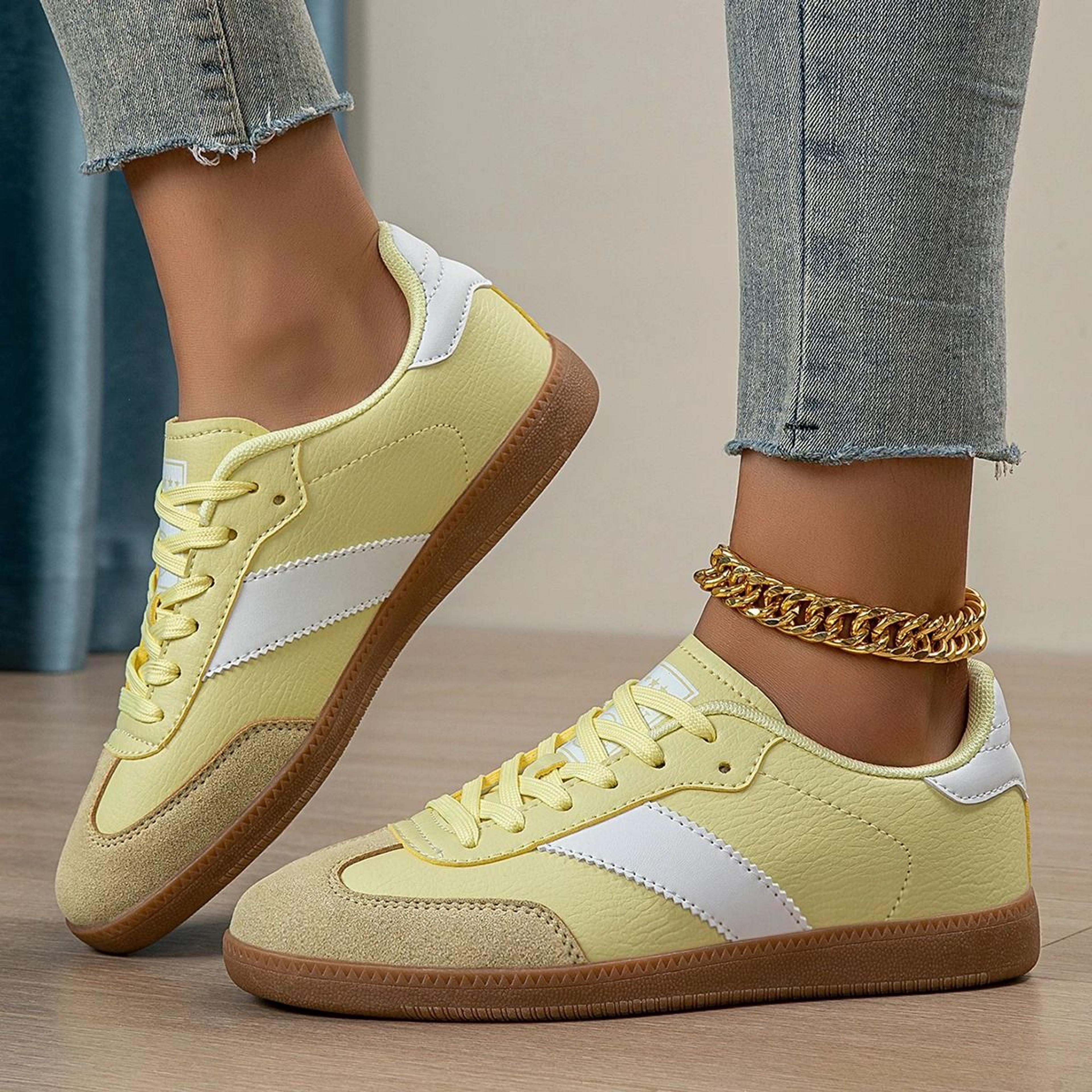Women Casual Lace Up Non Slip Lightweight Round Toe Sneakers 6