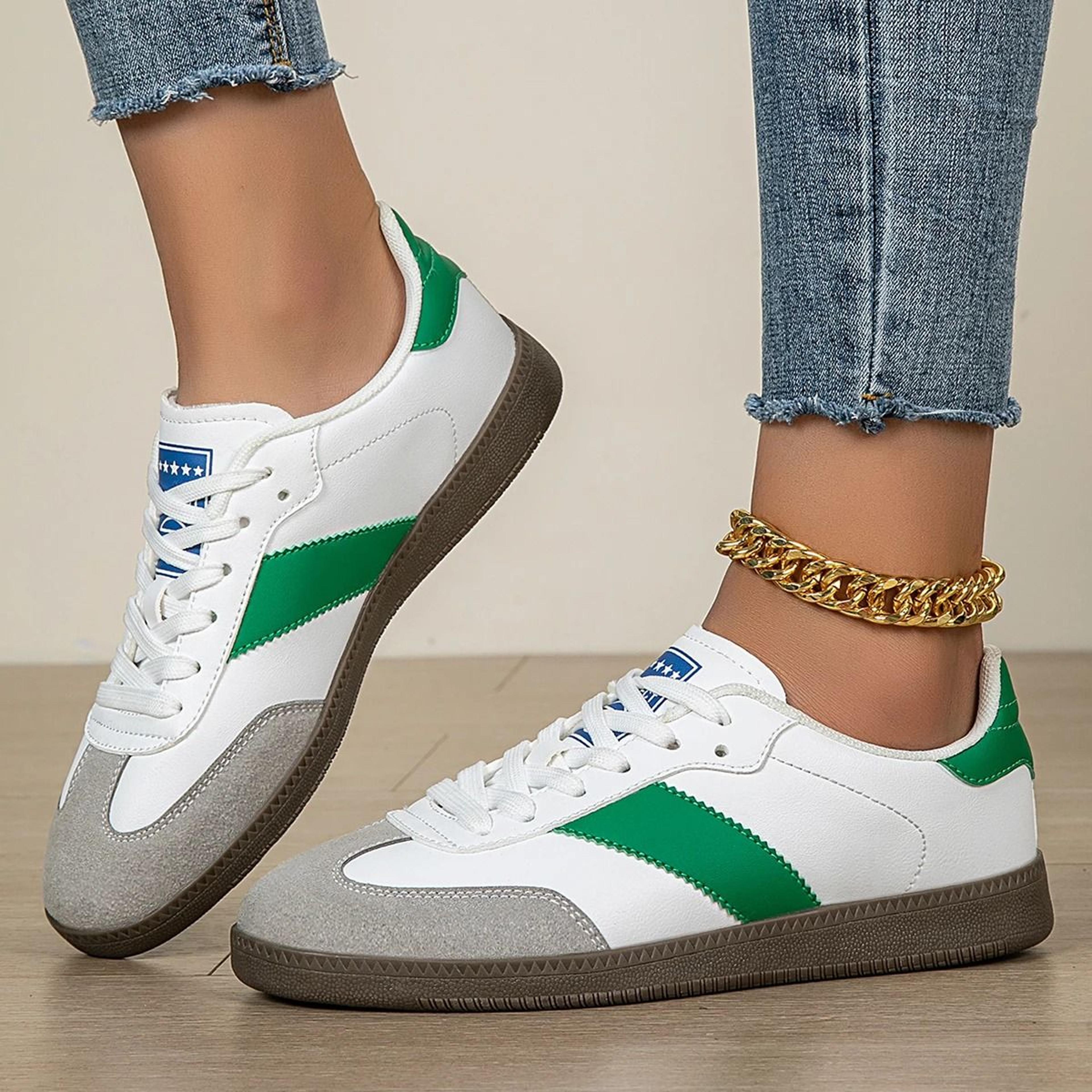 Women Casual Lace Up Non Slip Lightweight Round Toe Sneakers 7