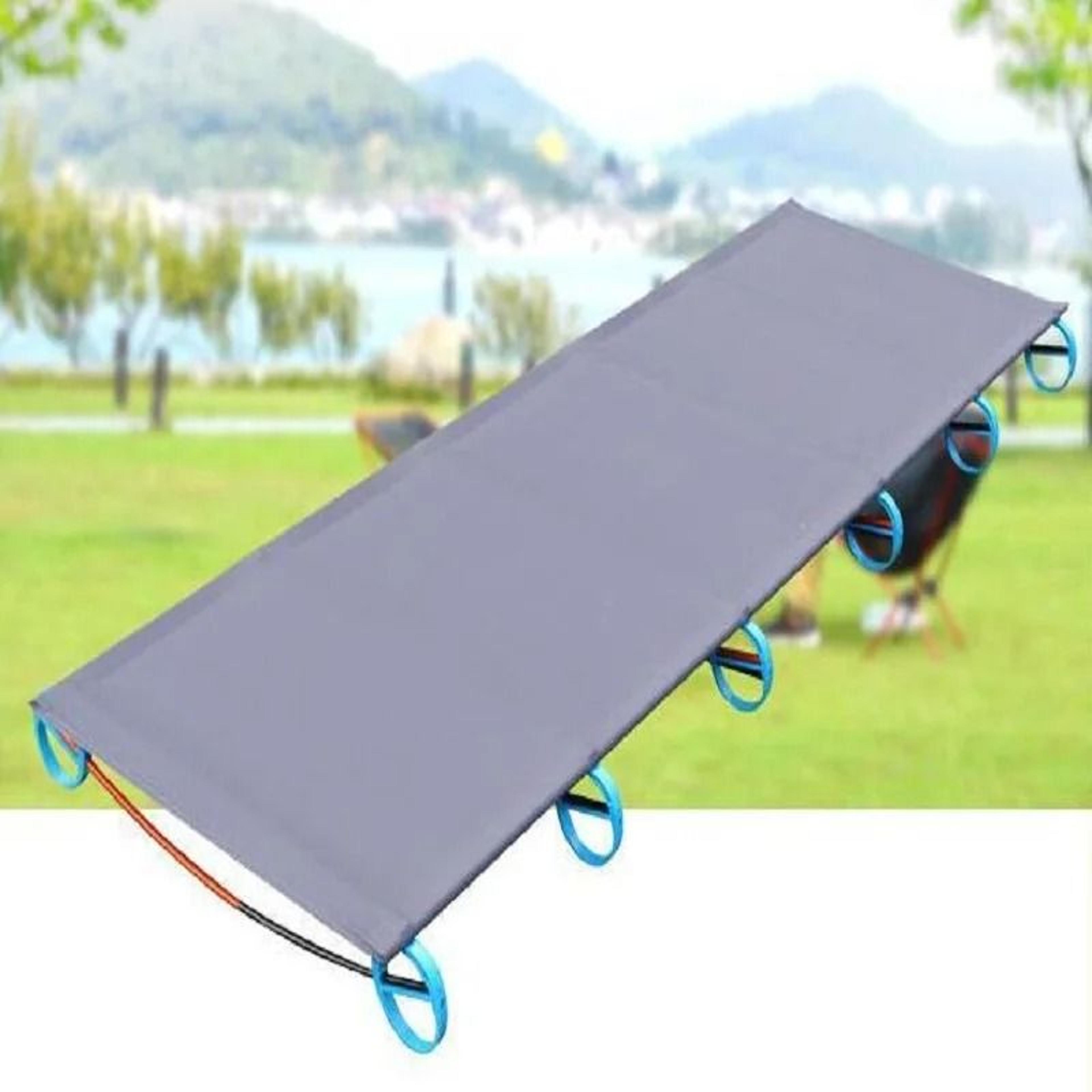 Camping Tent Folding Cot Ultralight 180cm Single Portable Bed With Alloy Frame 3