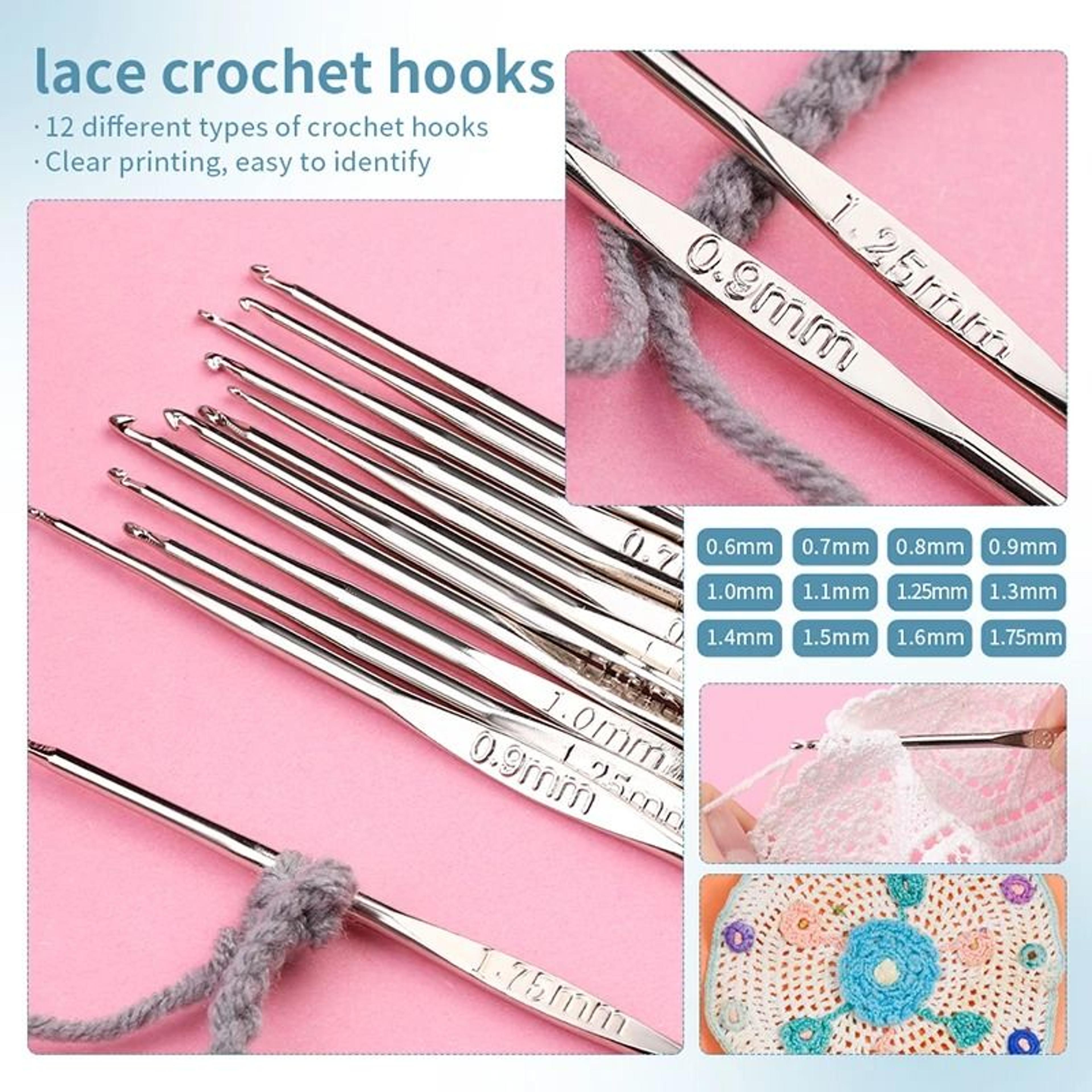 Knitting And Crochet Hook Set With Needles Markers And Storage Bag 4