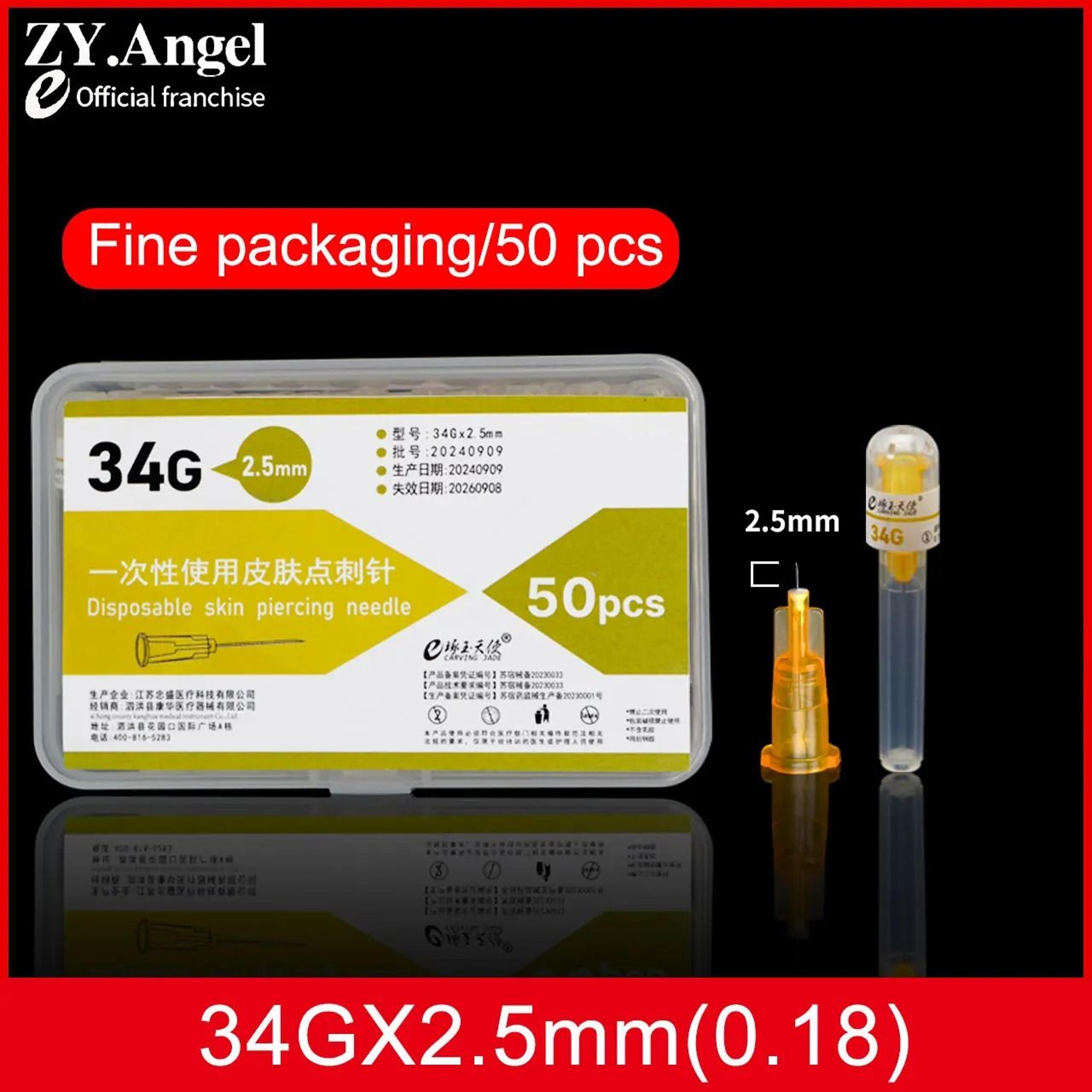 34G Disposable Small Needle For Cosmetic Use 15mm 25mm 4mm 9