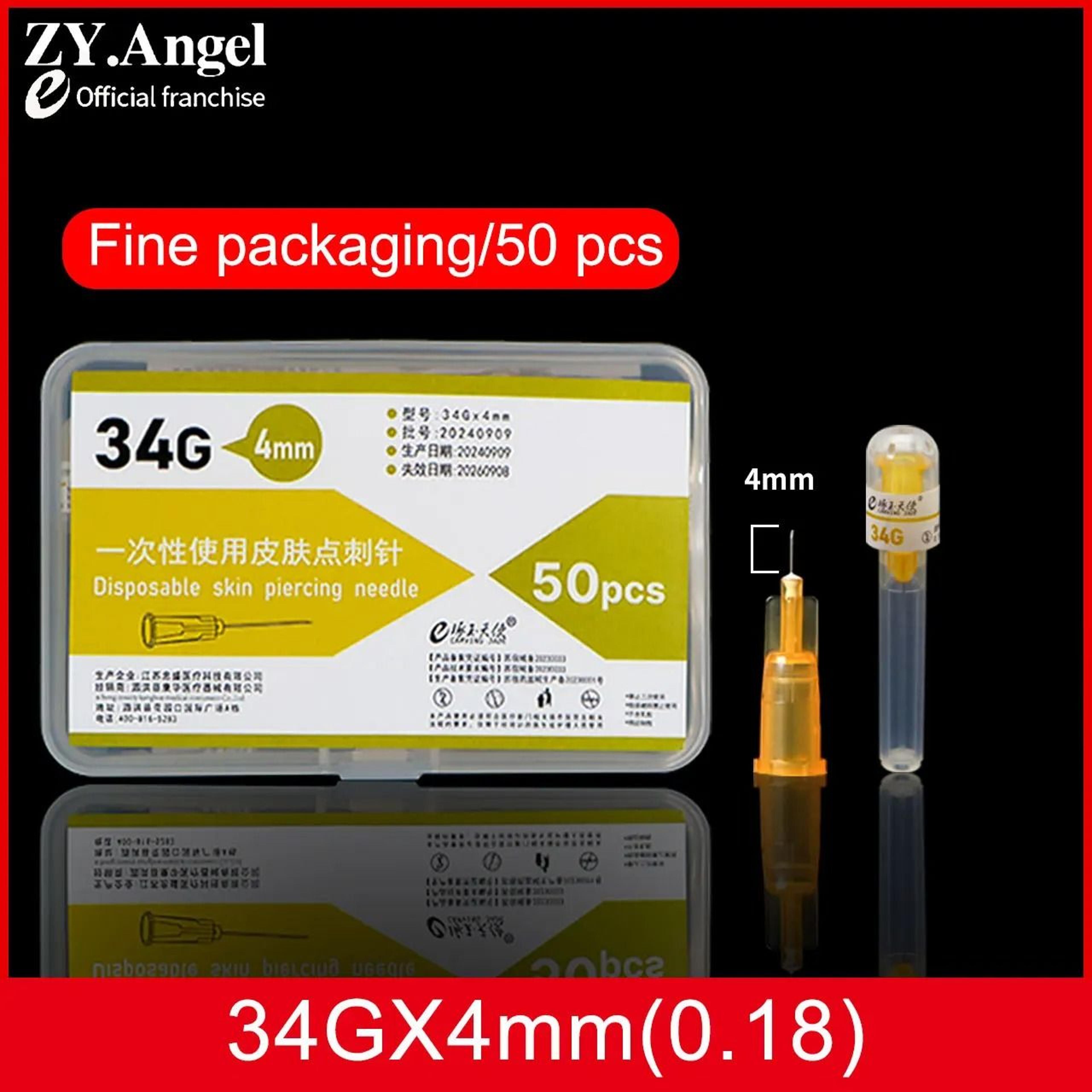 34G Disposable Small Needle For Cosmetic Use 15mm 25mm 4mm 11