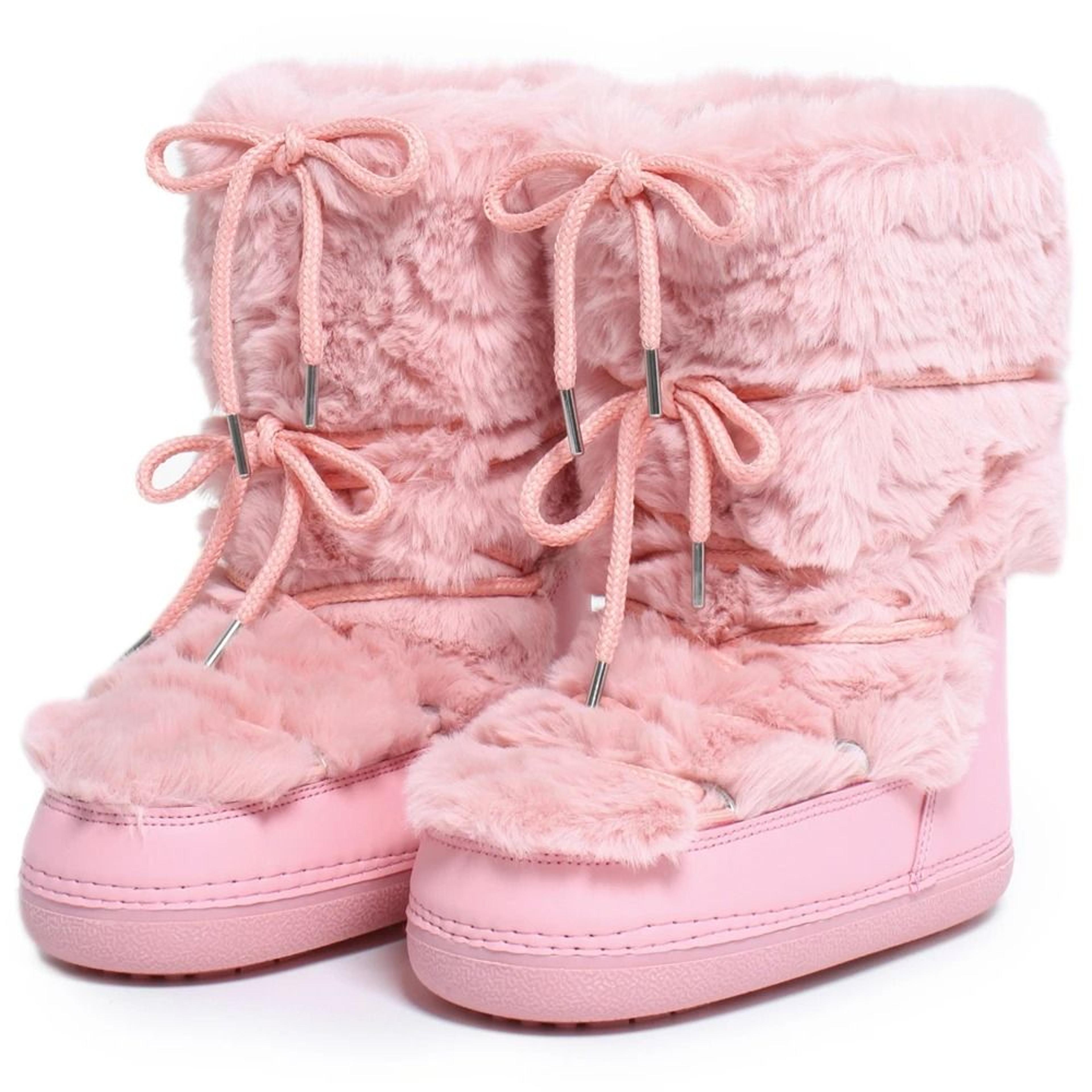 Womens Winter Snow Boots Fur Lined Waterproof Platform Ski Boots 12