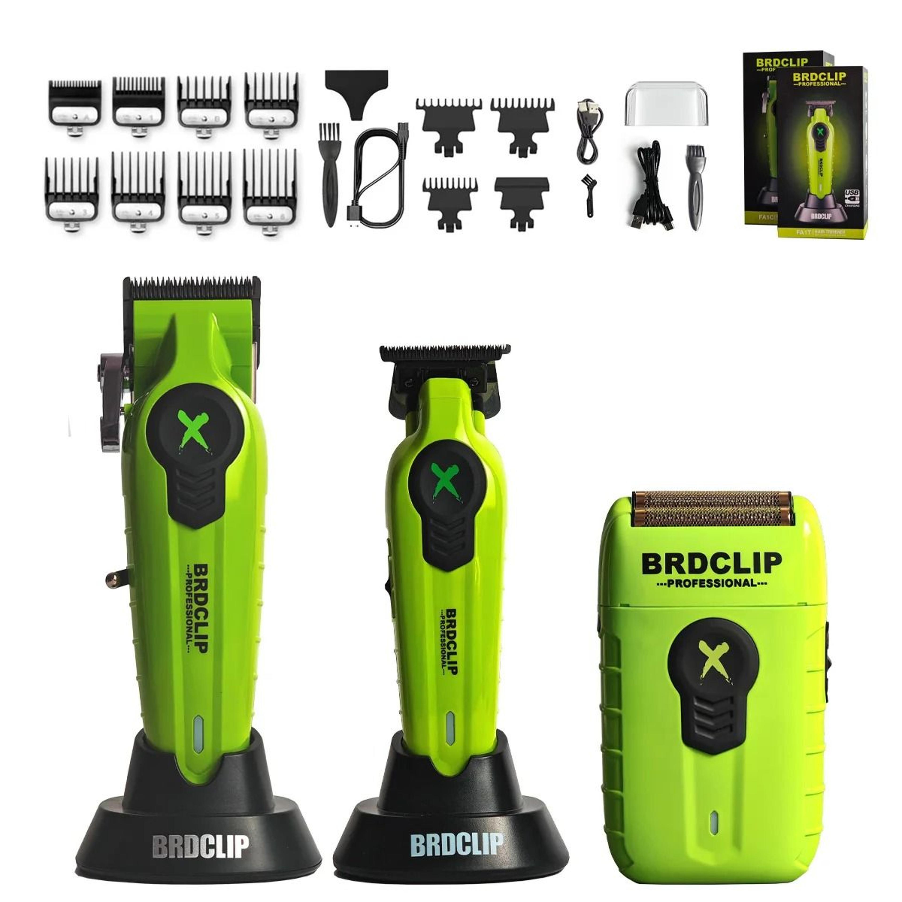 BRDCLIP X Series Professional Hair Clipper Trimmer And Shaver Set 18