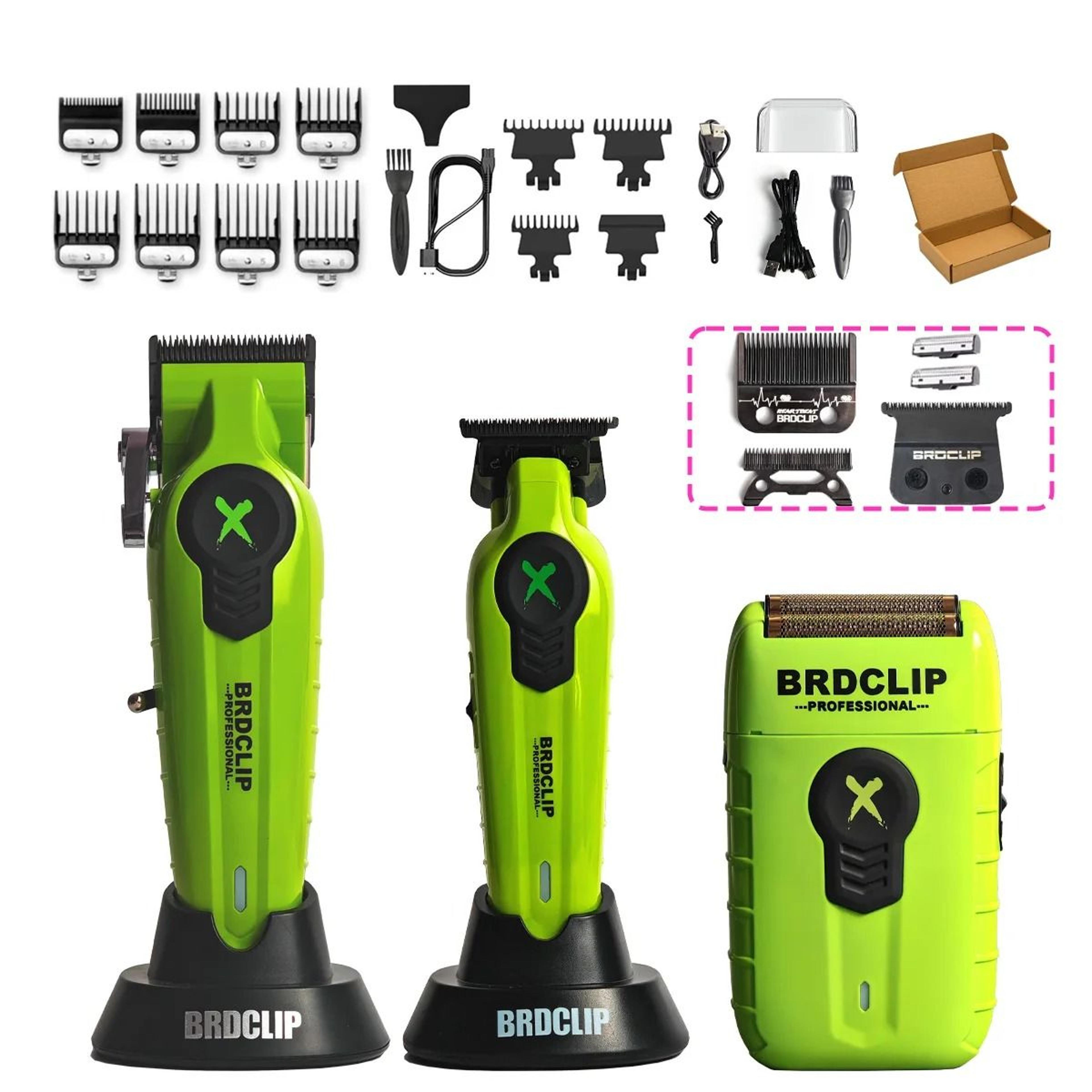 BRDCLIP X Series Professional Hair Clipper Trimmer And Shaver Set 21