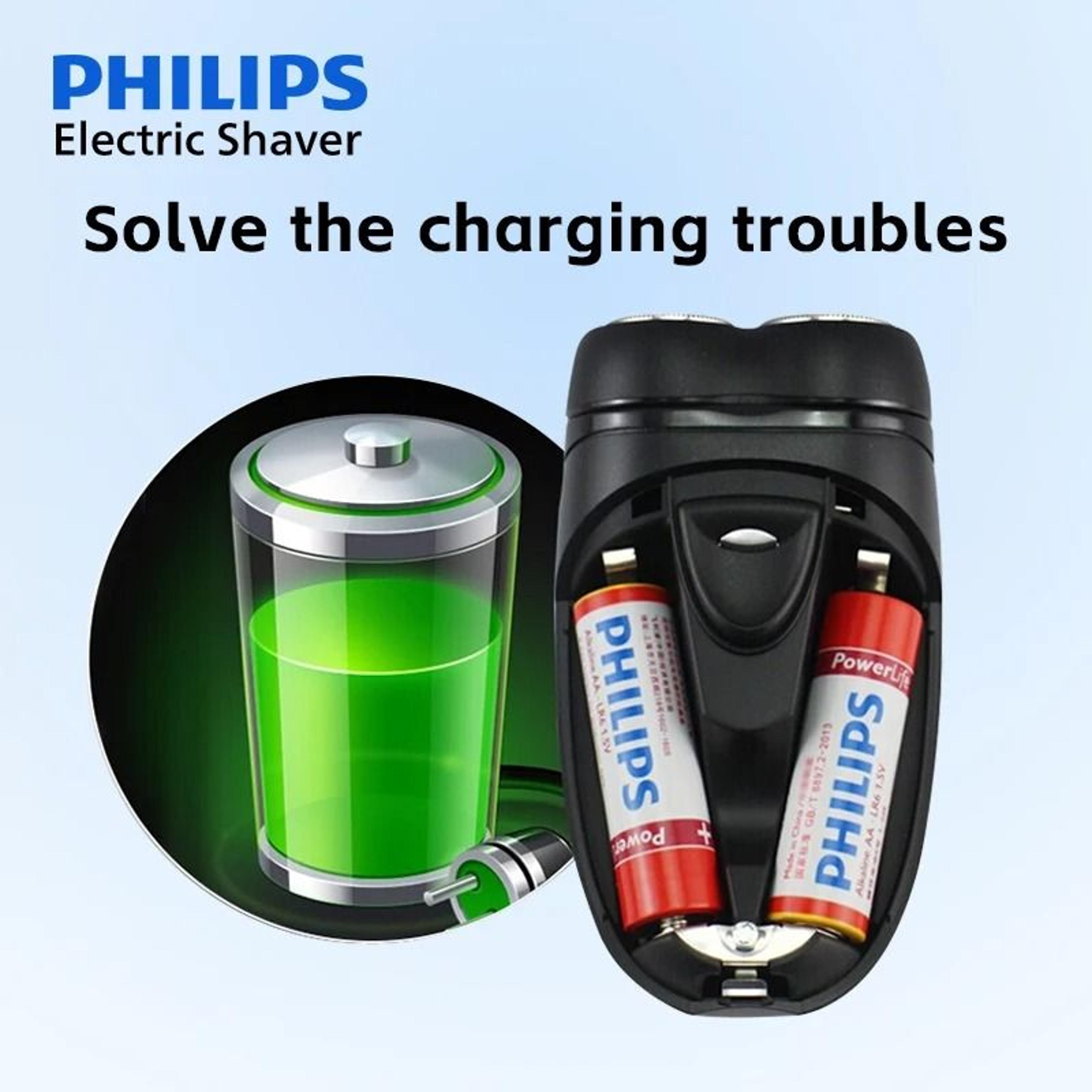 Philips PQ206 Electric Shaver With Floating Double Blades 4