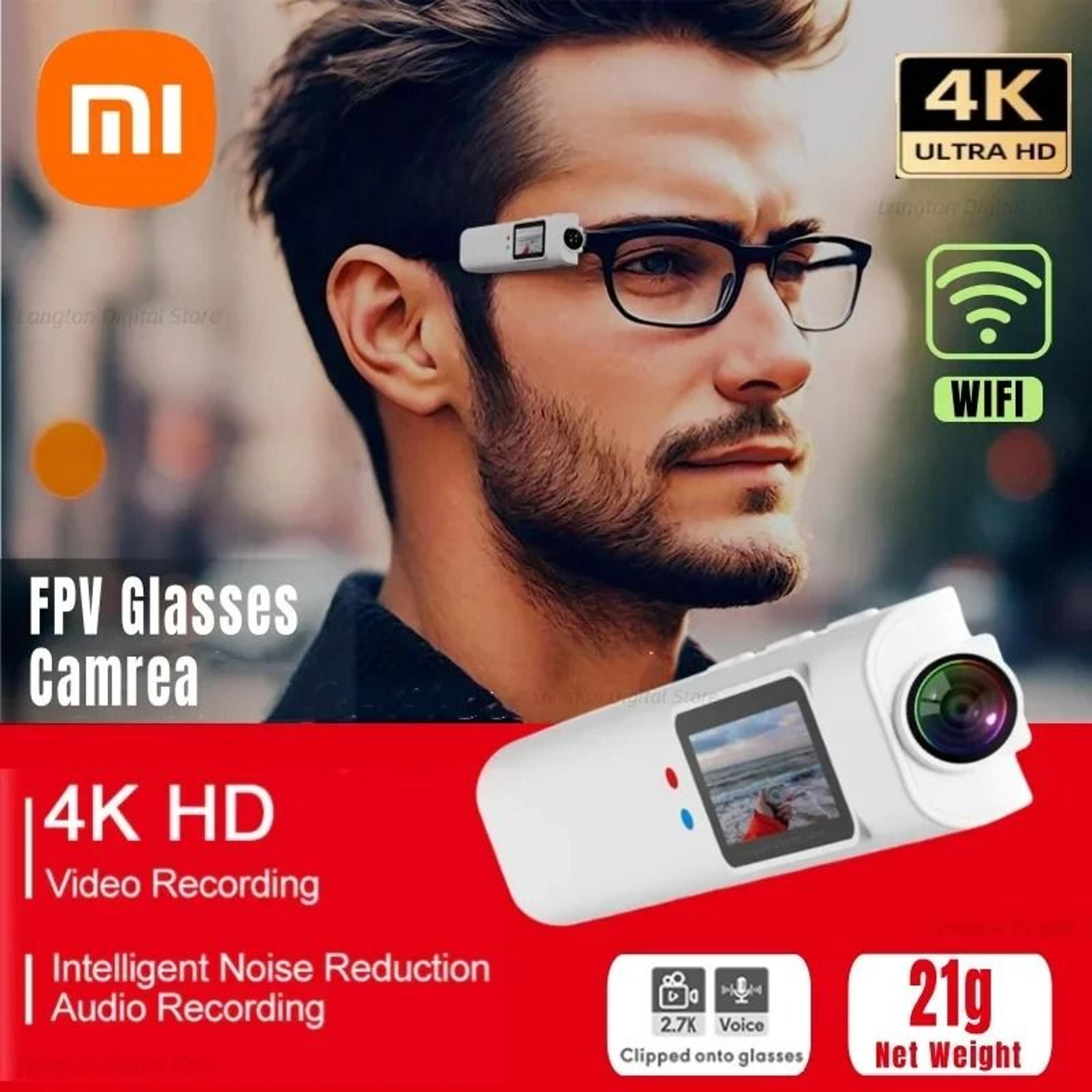 xiaomi 4k mini fpv eyeglasses with hd camera and wifi recording
