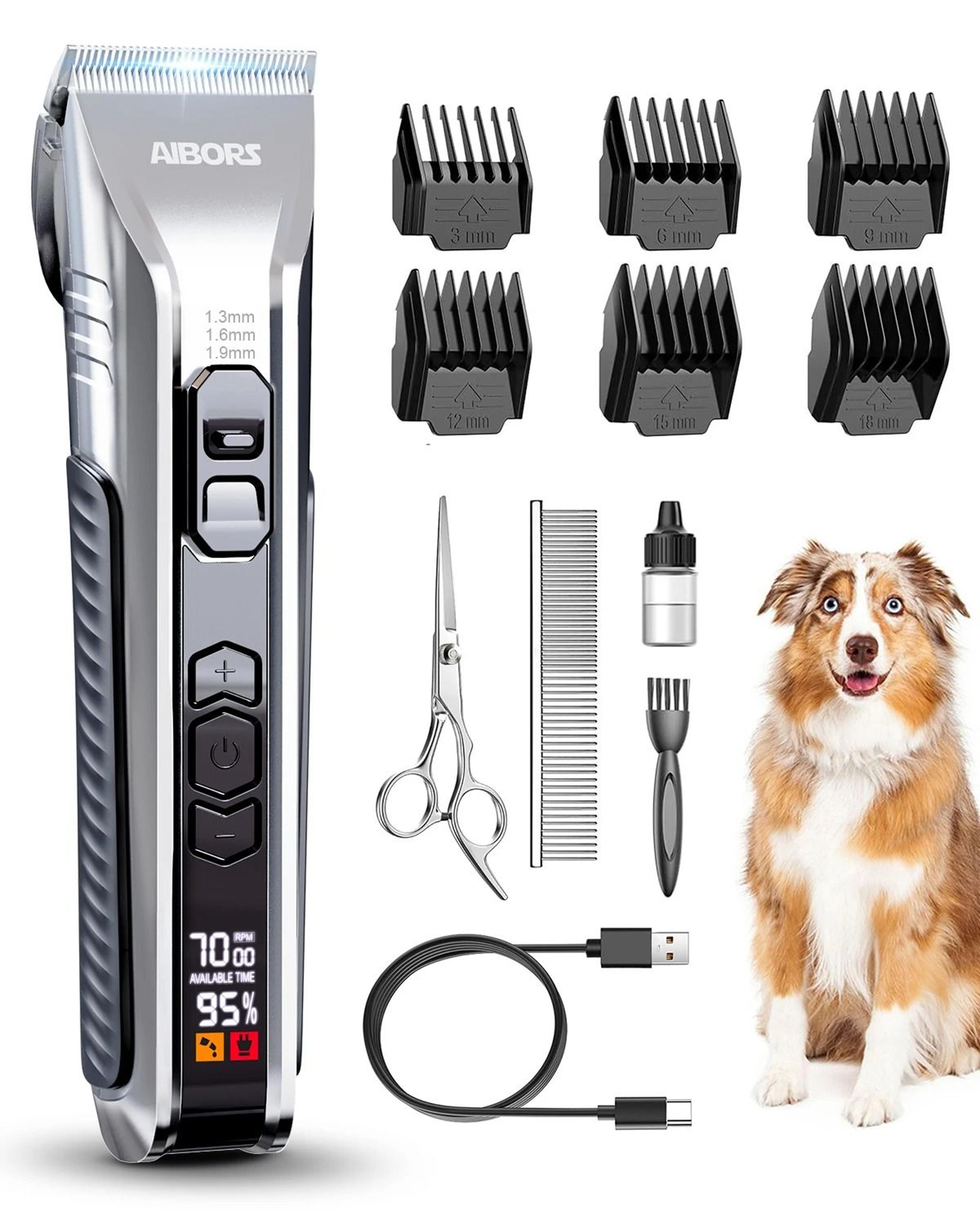Aibors D10 Professional Dog Hair Clippers Grooming Kit For Pets 0