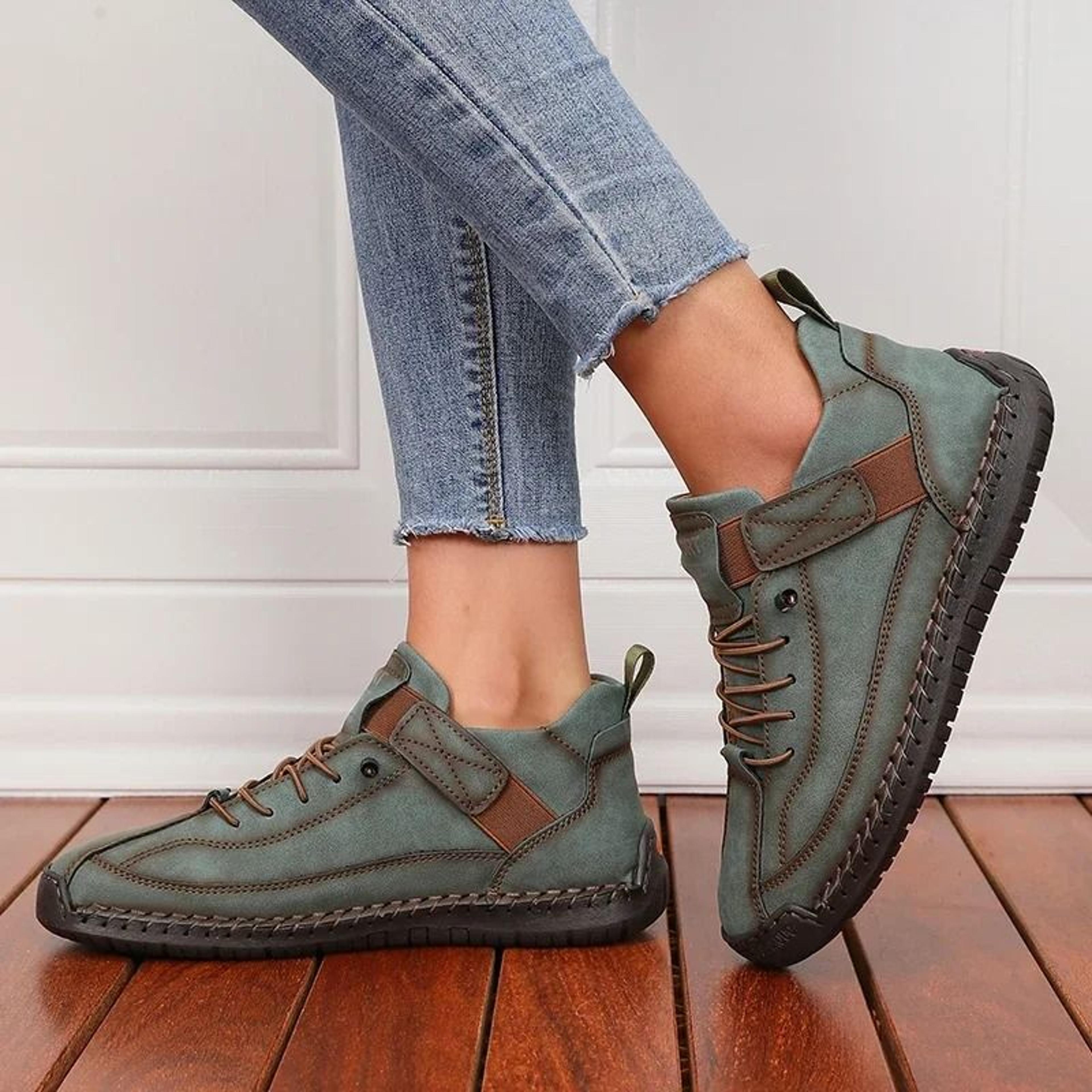 Womens Mid Top Boots Retro Anti Slip Workwear Shoes For Summer And Casual Fashion 3