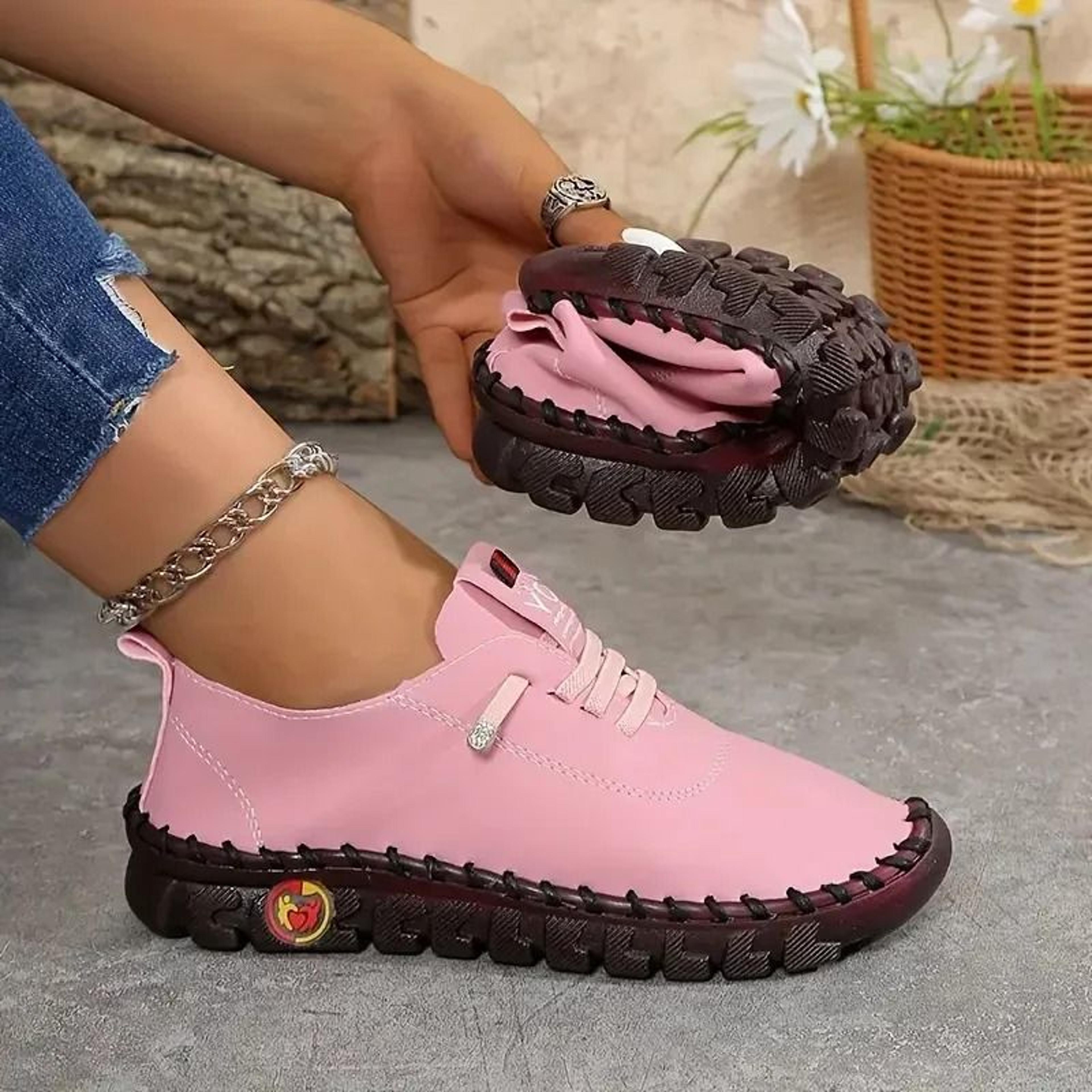 Womens Sneakers Comfortable Thick Sole Fashion Casual Shoes For Outdoor Walking 13