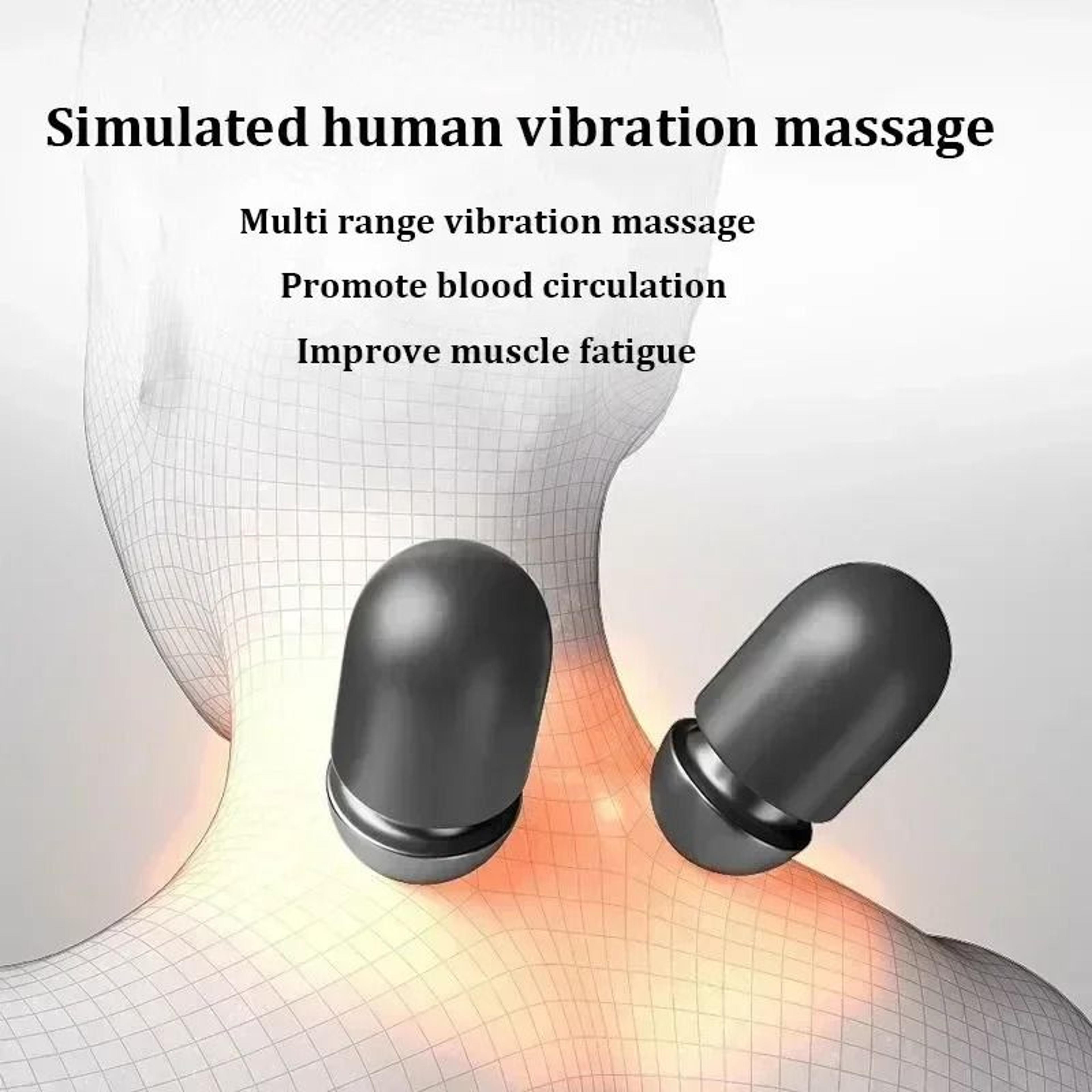 Electric Neck Massage Pillow Heating Shiatsu Vibration Cervical Spine Support 3