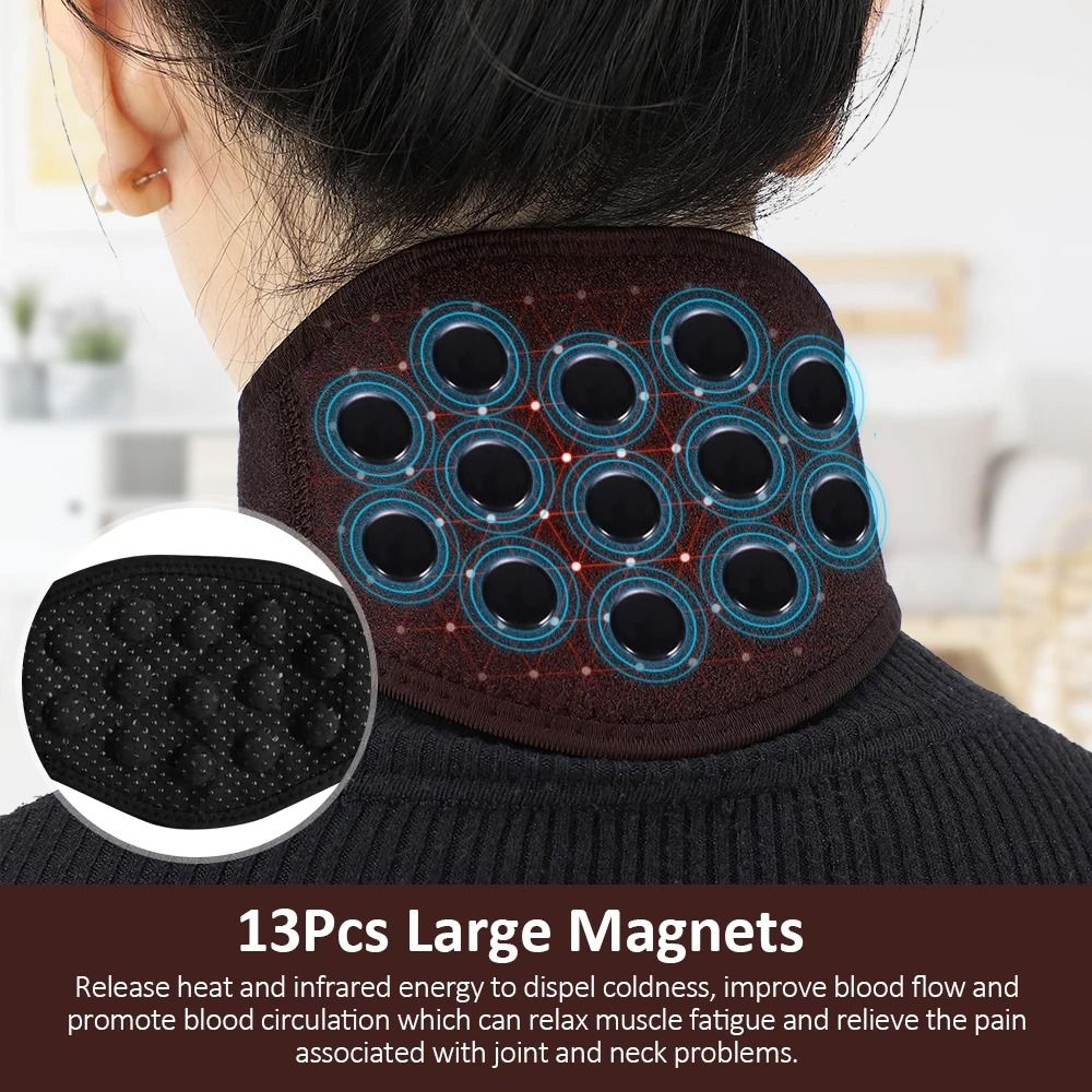 Self Heating Tourmaline Neck Support Brace Belt Infrared Magnet Therapy 0