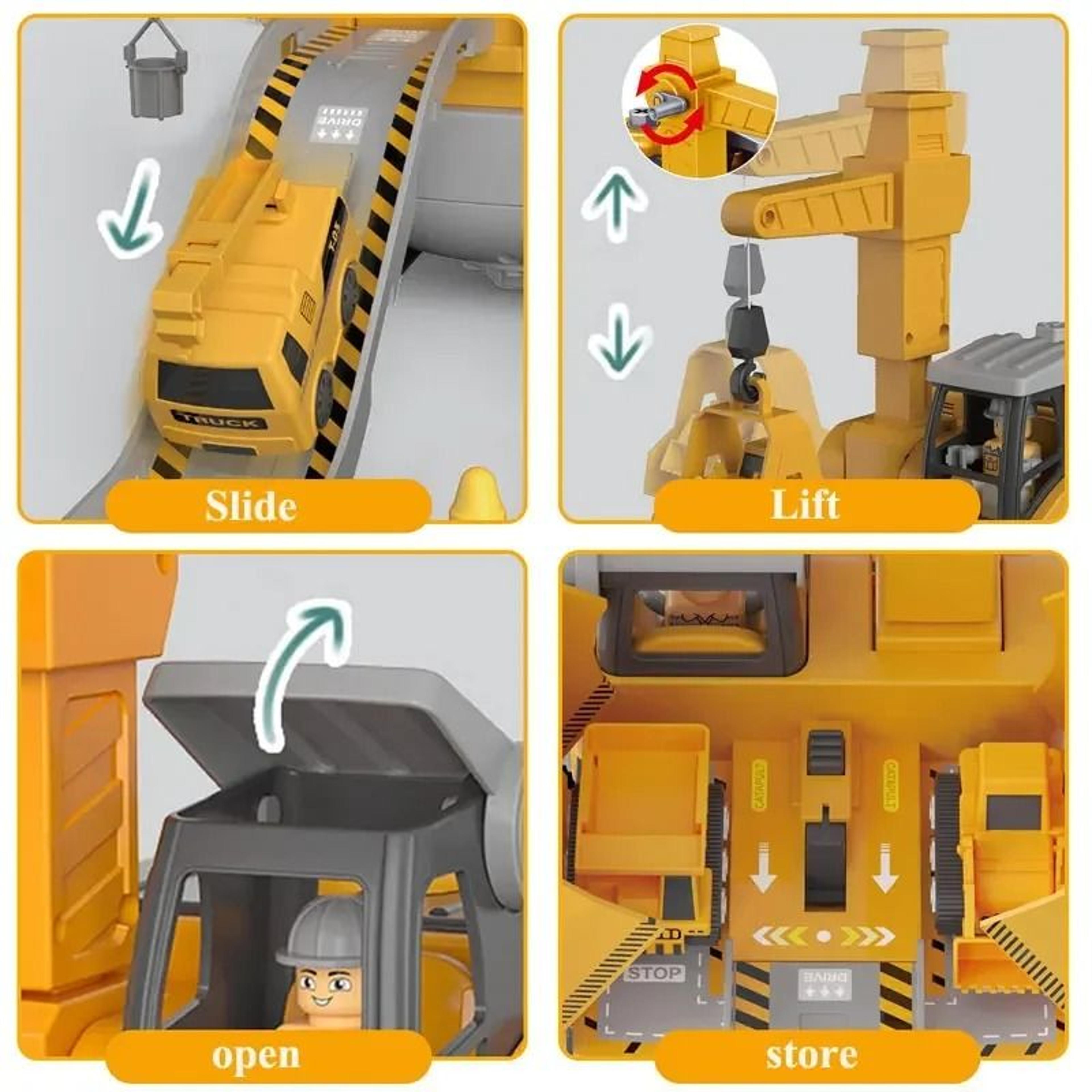 Kids Engineering Vehicle Electric Drill Tool Set For Boys Nut Building Gift 5